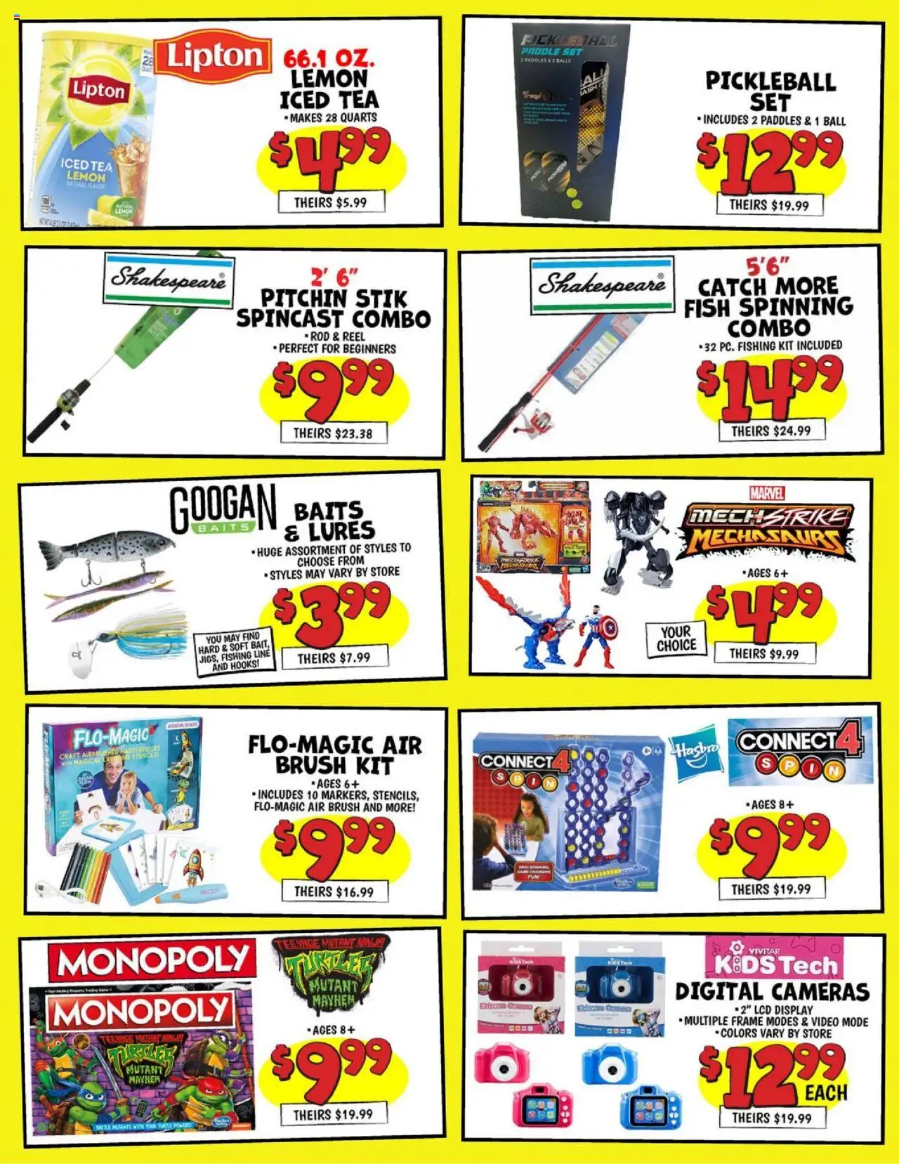 Ollie's Low Prices - valid from 08.08.2025 | Page: 4 | Products: Fish, Lemon, Video, Rod