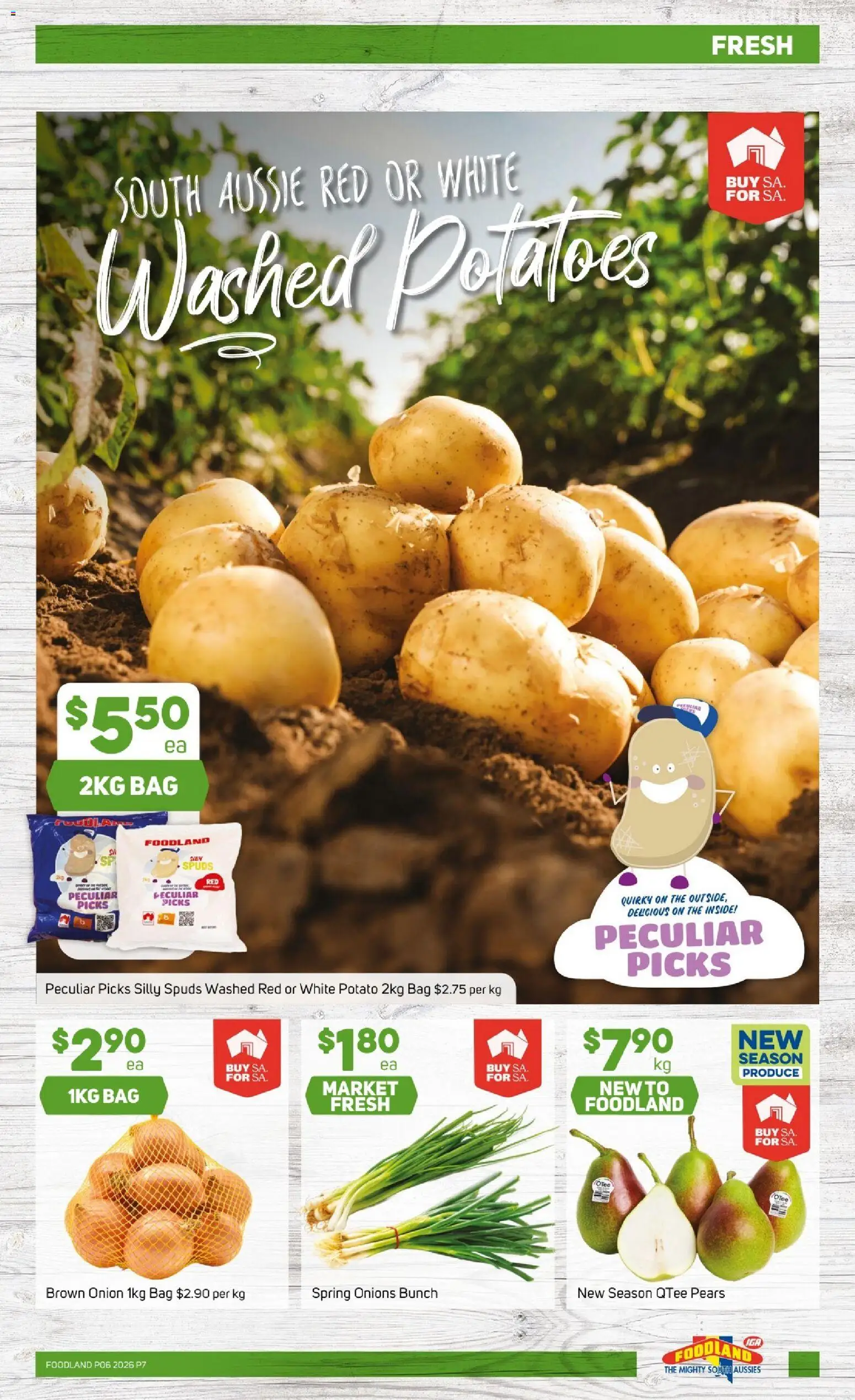 Foodland catalogue - valid from 04.02.2026 | Page: 7 | Products: Potatoes, Onions, Bag