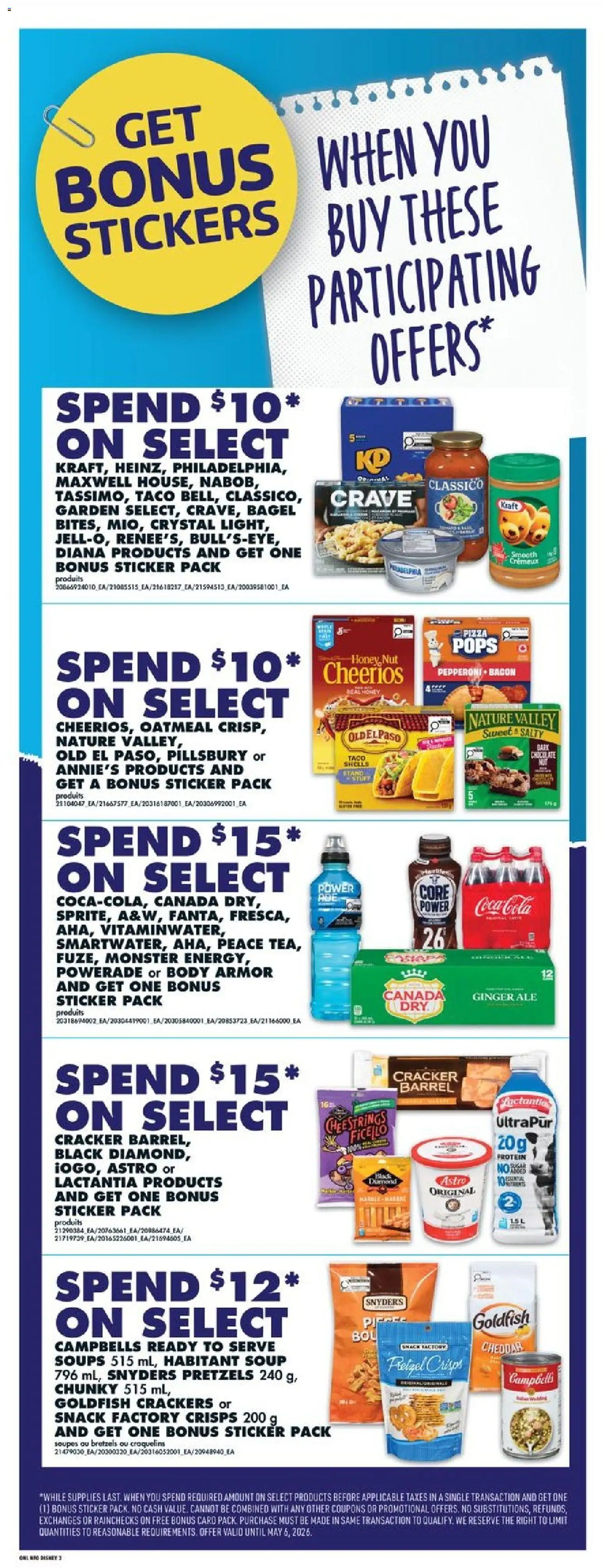 No Frills flyer valid from 23.04.2026 | Page: 10 | Products: Tea, Chocolate, Pizza