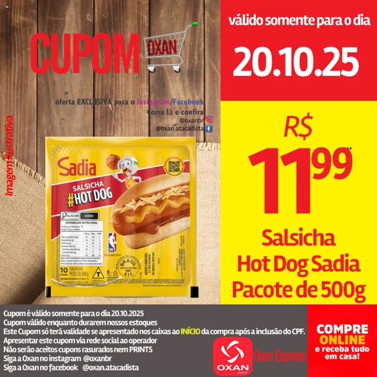 Oxan Atacadista Folheto - válido de 20.10.2025 | Página: 10 | Produtos: Salsicha