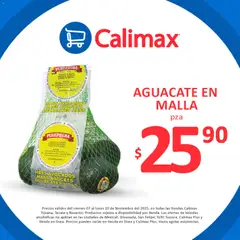 Vista previa de Calimax folleto Ofertas, nuevo folleto de la tienda, válido en México a partir del 07.11.2025