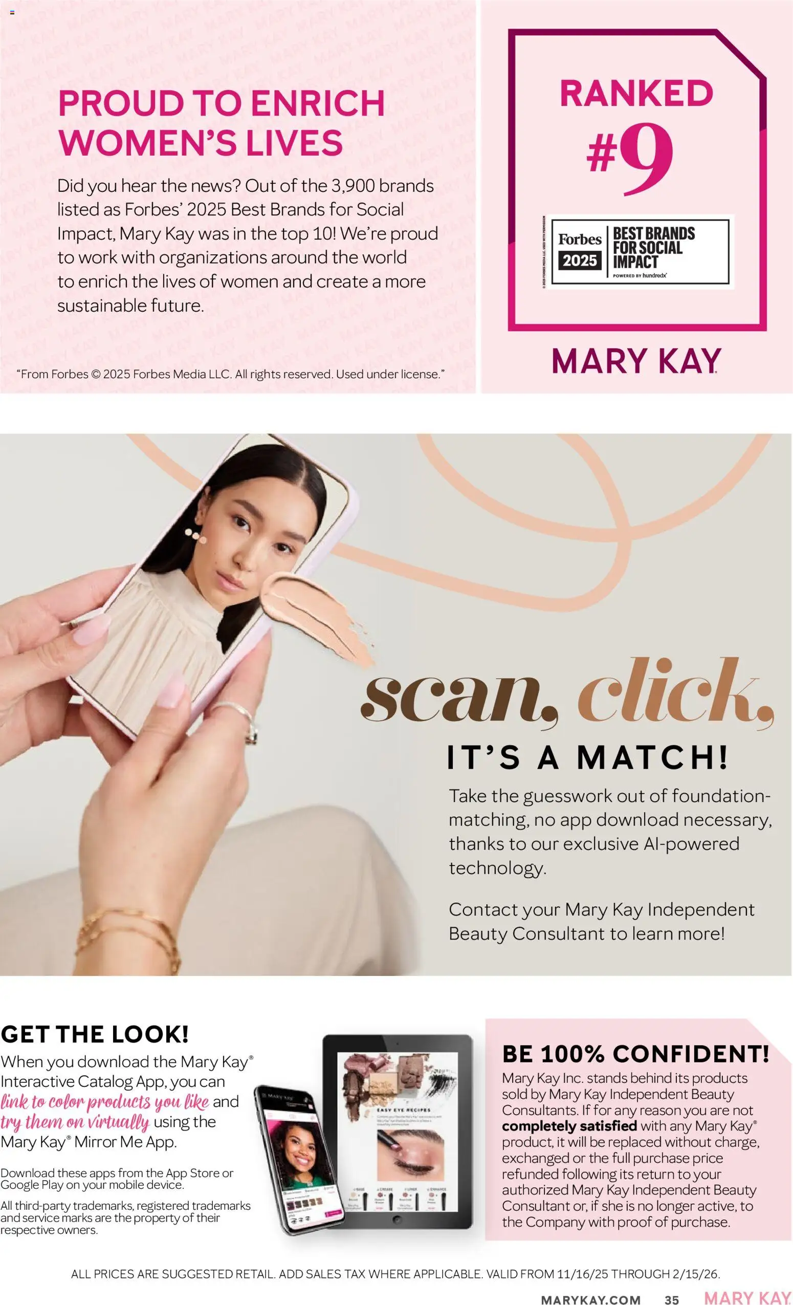 Mary Kay The Look Winter 2025 - valid from 16.11.2025 | Page: 35 | Products: Mirror, Foundation
