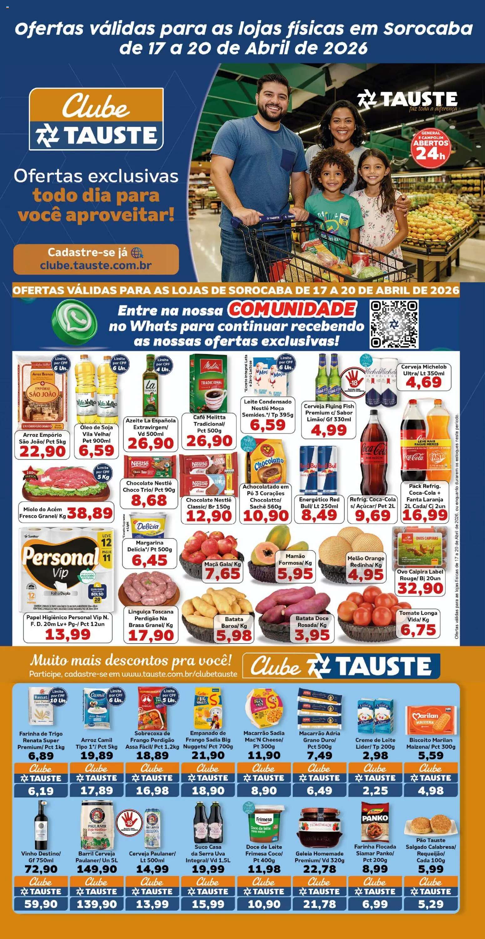 Tauste Folheto - válido de 17.04.2026 | Página: 2 | Produtos: Pó, Leite, Ovos, Doce de leite