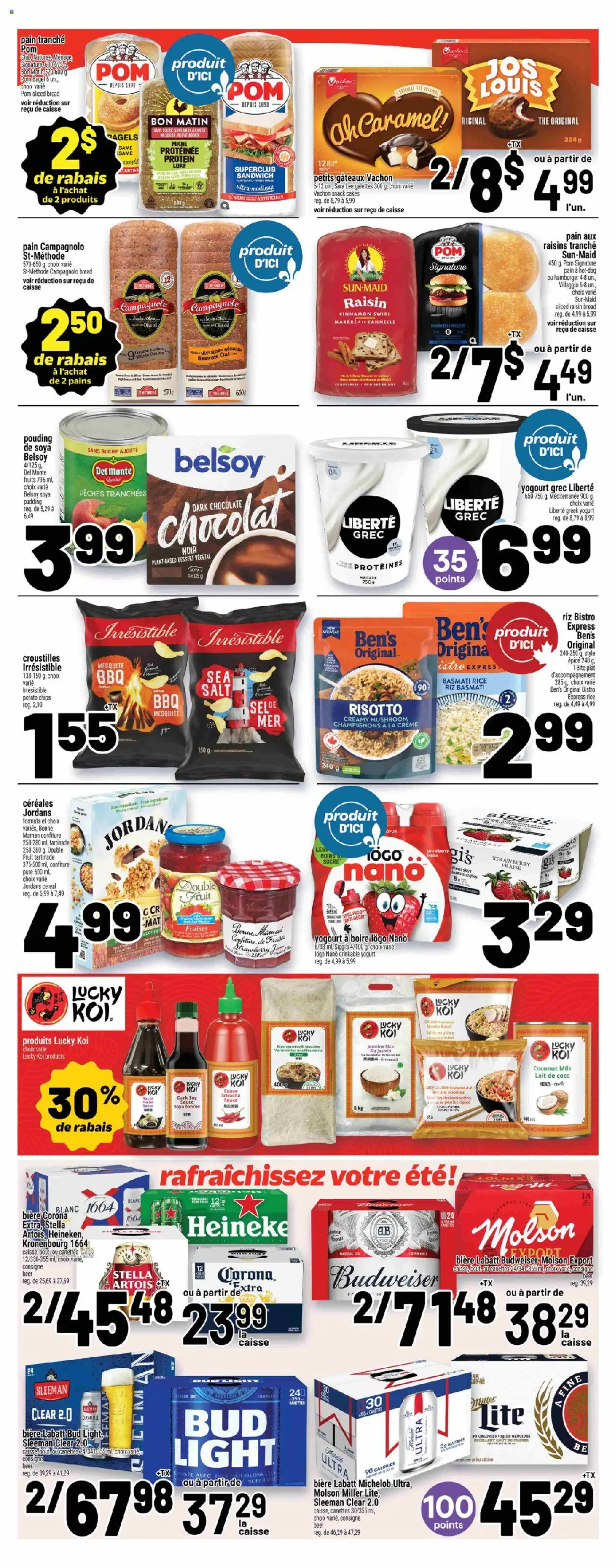 Metro flyer valid from 07.08.2025 | Page: 3 | Products: Noodles, Yogurt, Beer, Chicken