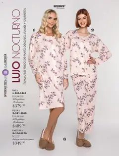 Vista previa de Andrea - Catálogo Invierno, nuevo folleto de la tienda, válido en México a partir del 13.10.2025 | Página: 168 | Productos: Pijama, Lenceria, Bata