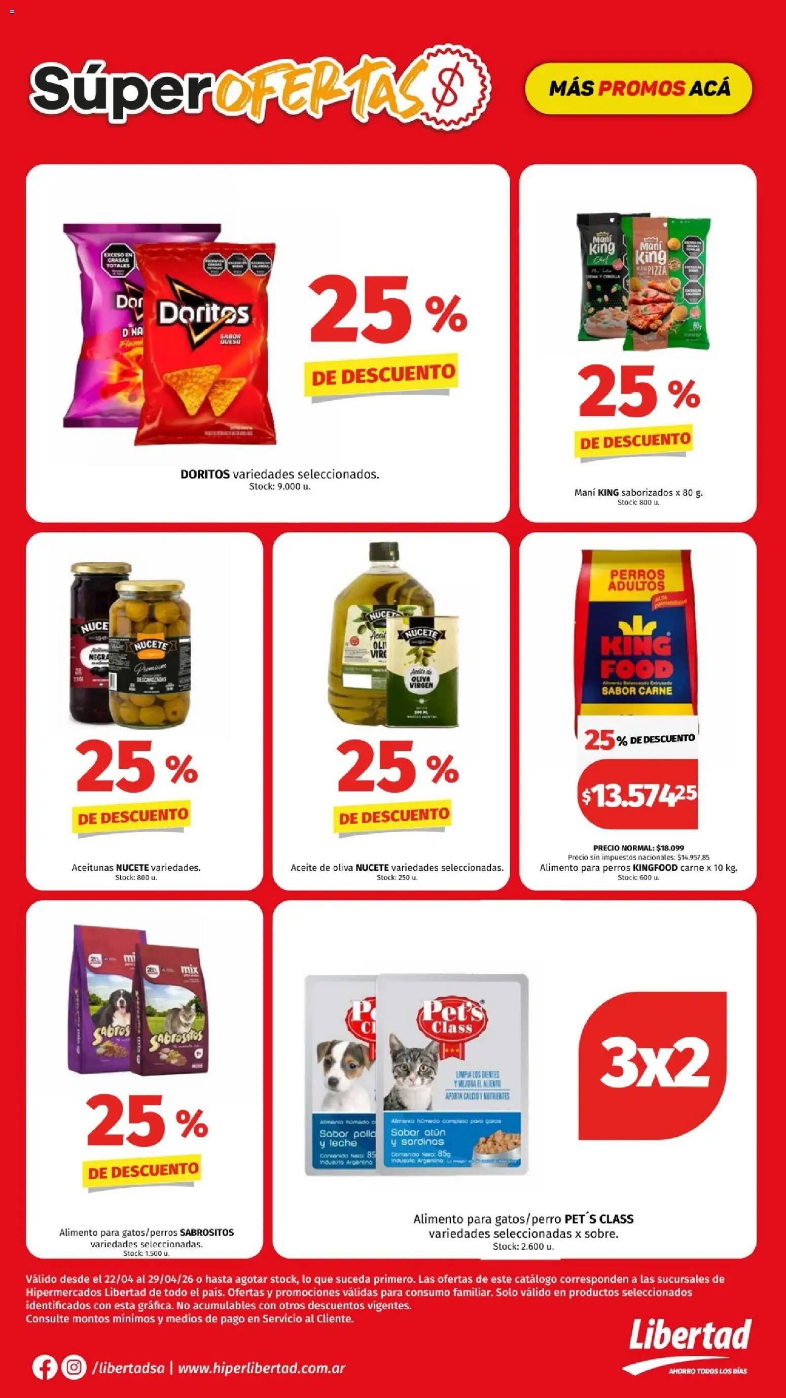Hipermercado Libertad - Superoferta  │ válido desde el 22.04.2026 | Página: 2 | Productos: Aceite, Aceitunas, Oliva, Leche