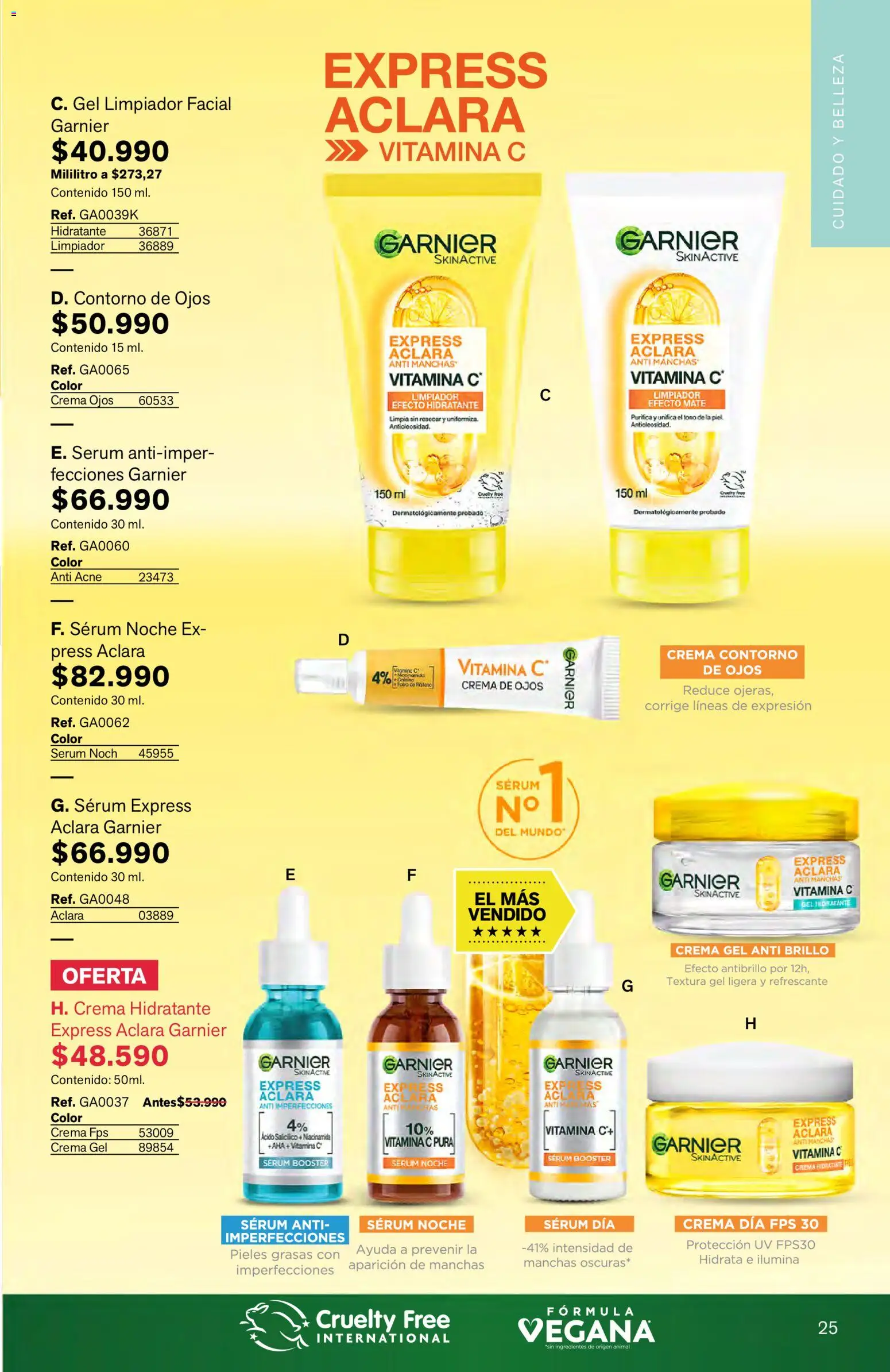 Leonisa revista - valida desde el 16.03.2026 | Página: 25 | Productos: Brillo, Limpiador facial, Contorno, Contorno de ojos