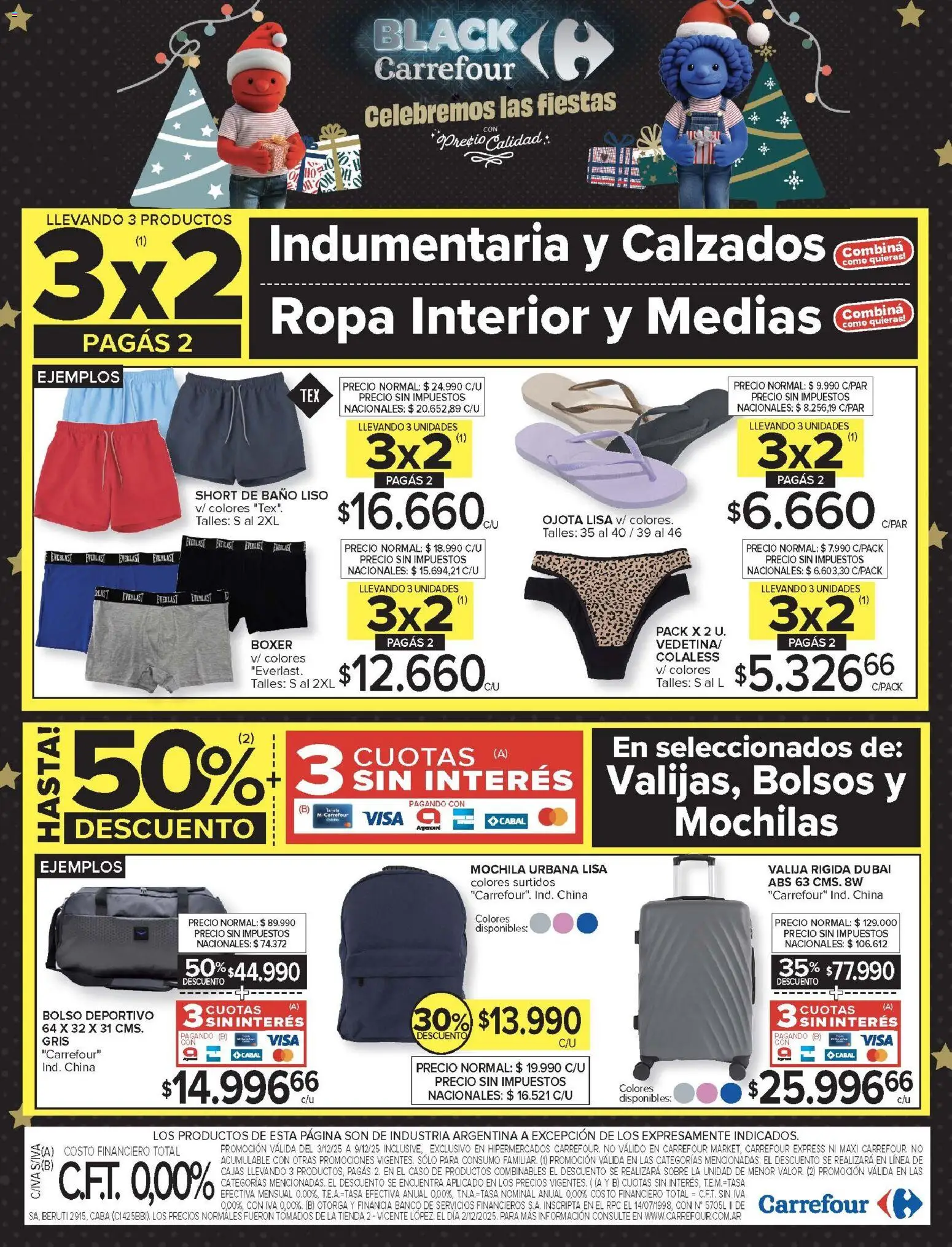 Carrefour - Carrefour Hiper 03 Diciembre - 9f59952f-7627-4a15-93a5-226a35a10741 │ válido desde el 03.12.2025 | Página: 22 | Productos: Short, Baño, Ropa, Ropa interior