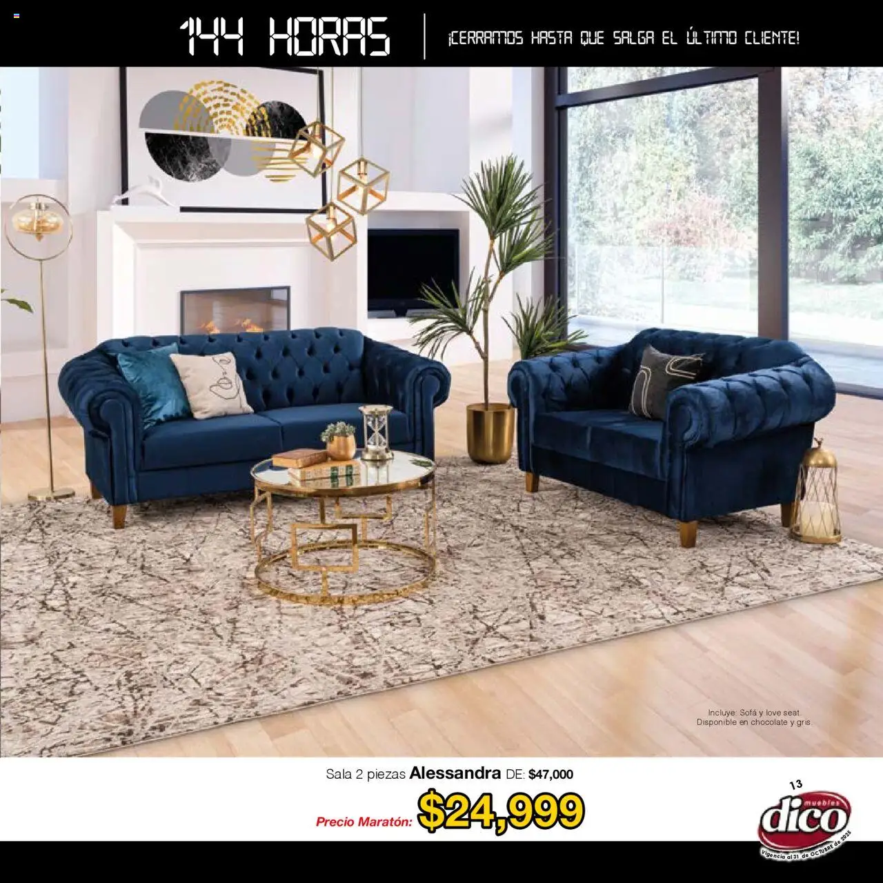 Nuevas ofertas de Muebles Dico válidas en toda la República Mexicana desde el 01.01.2025. ¡Encuentra las mejores ofertas en Muebles Dico - Catálogo Venta Maratónica Pacifico! | Página: 13 | Productos: Sofá, Chocolate