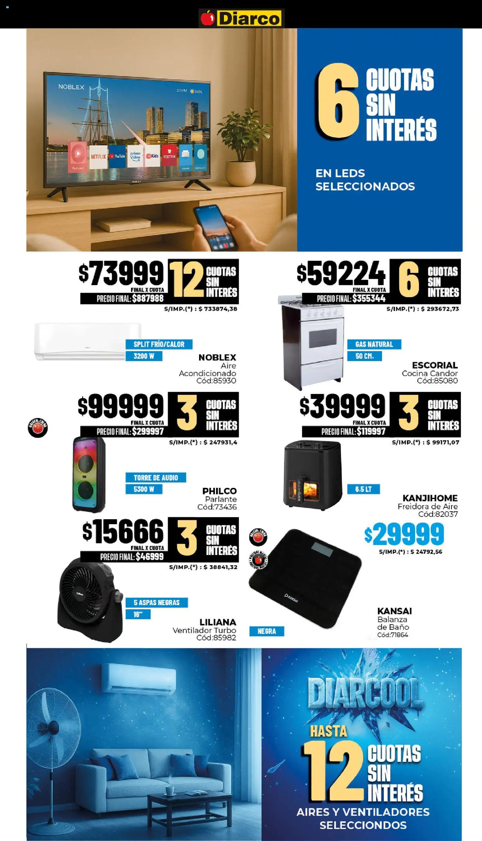 Diarco - Black Friday │ válido desde el 17.11.2025 | Página: 25 | Productos: Video, Audio, Freidora, Parlante