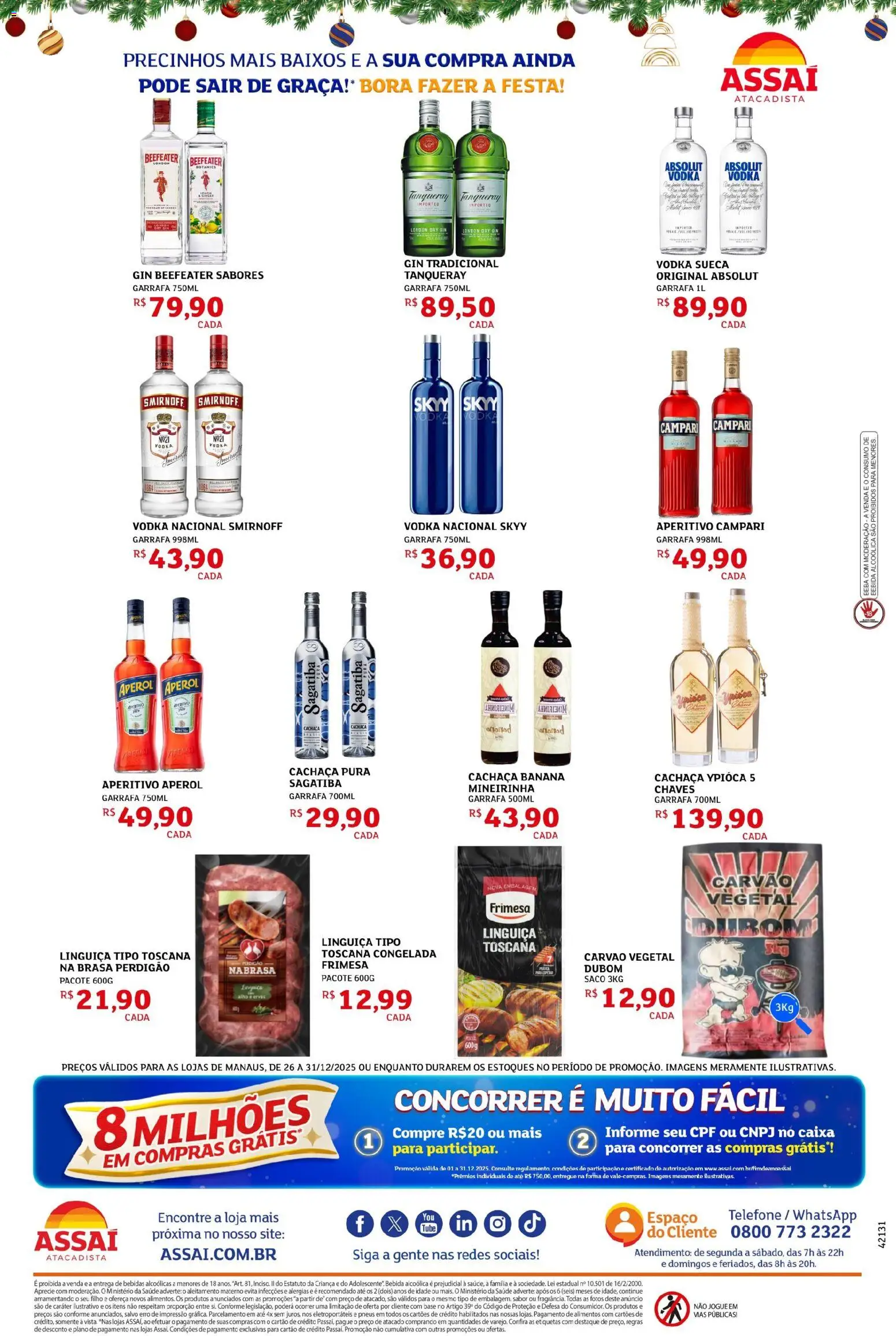 Assaí Atacadista Folheto - válido de 26.12.2025 | Página: 2 | Produtos: Caixa, Pneus, Base, Campari