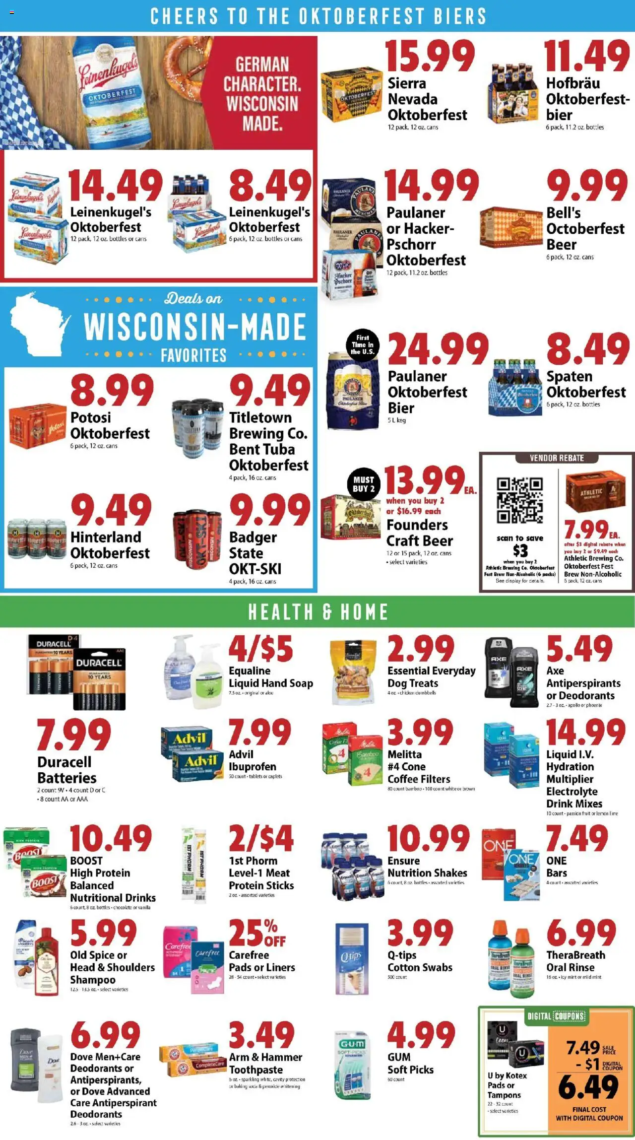 Festival Foods Weekly Ad - valid from 20.08.2025 | Page: 8 | Products: Dog Treats, Hammer, Antiperspirant, Lemon