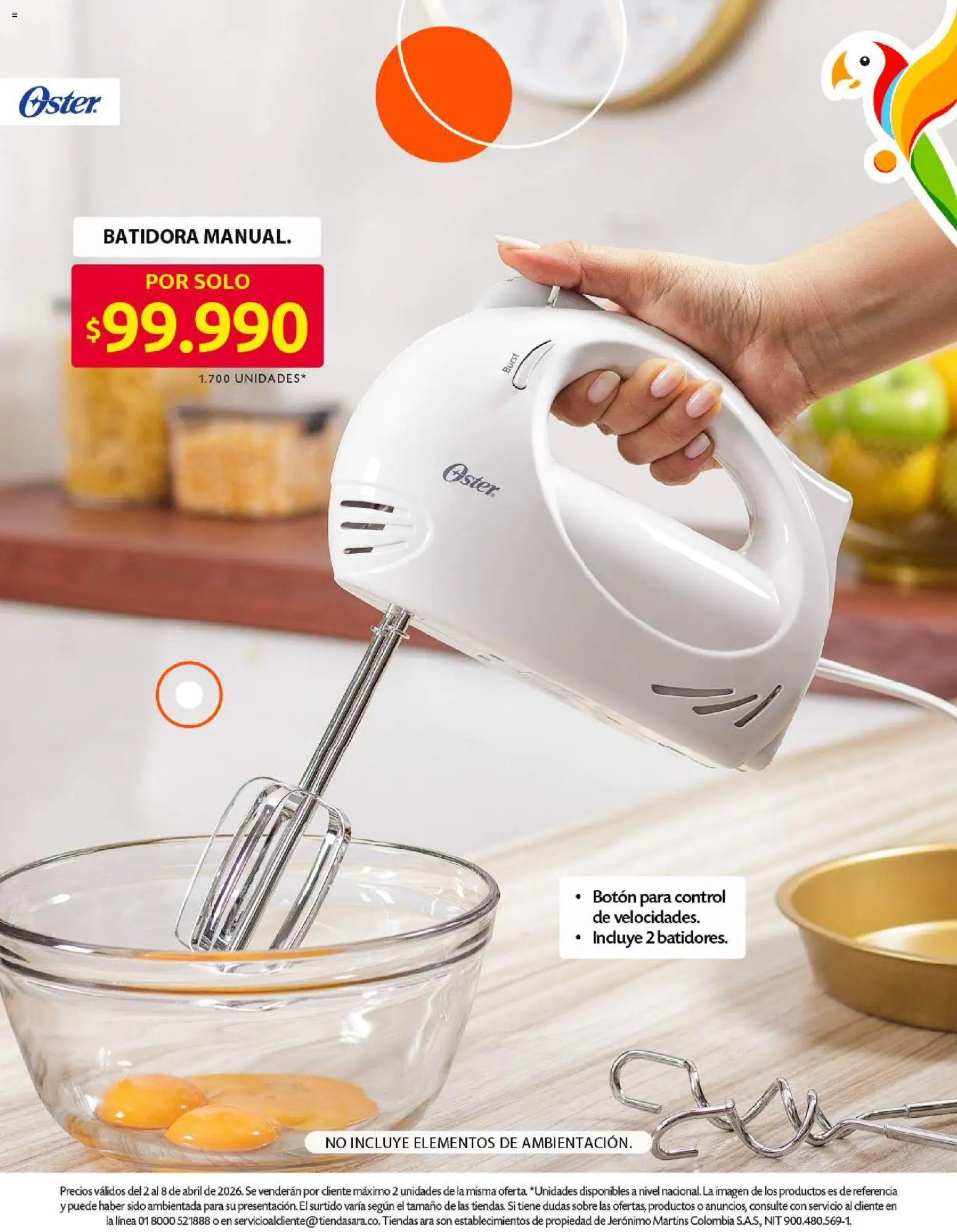 Ara revista - valida desde el 02.04.2026 | Página: 14 | Productos: Batidora, Sobre