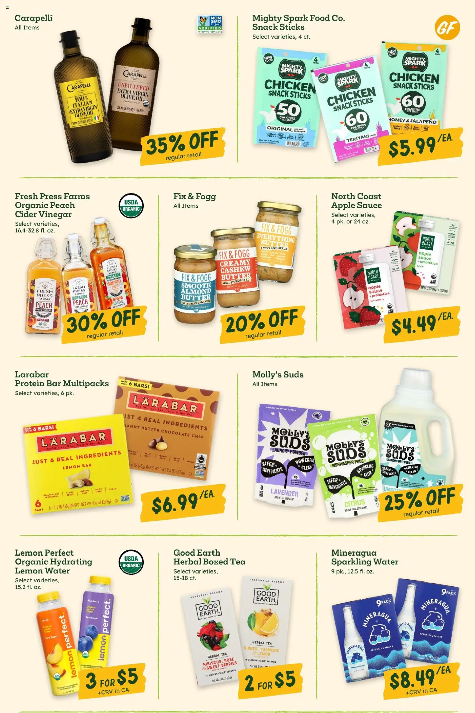 Sprouts Monthly Ad - valid from 25.02.2026 | Page: 10 | Products: Berries, Butter, Tea, Water