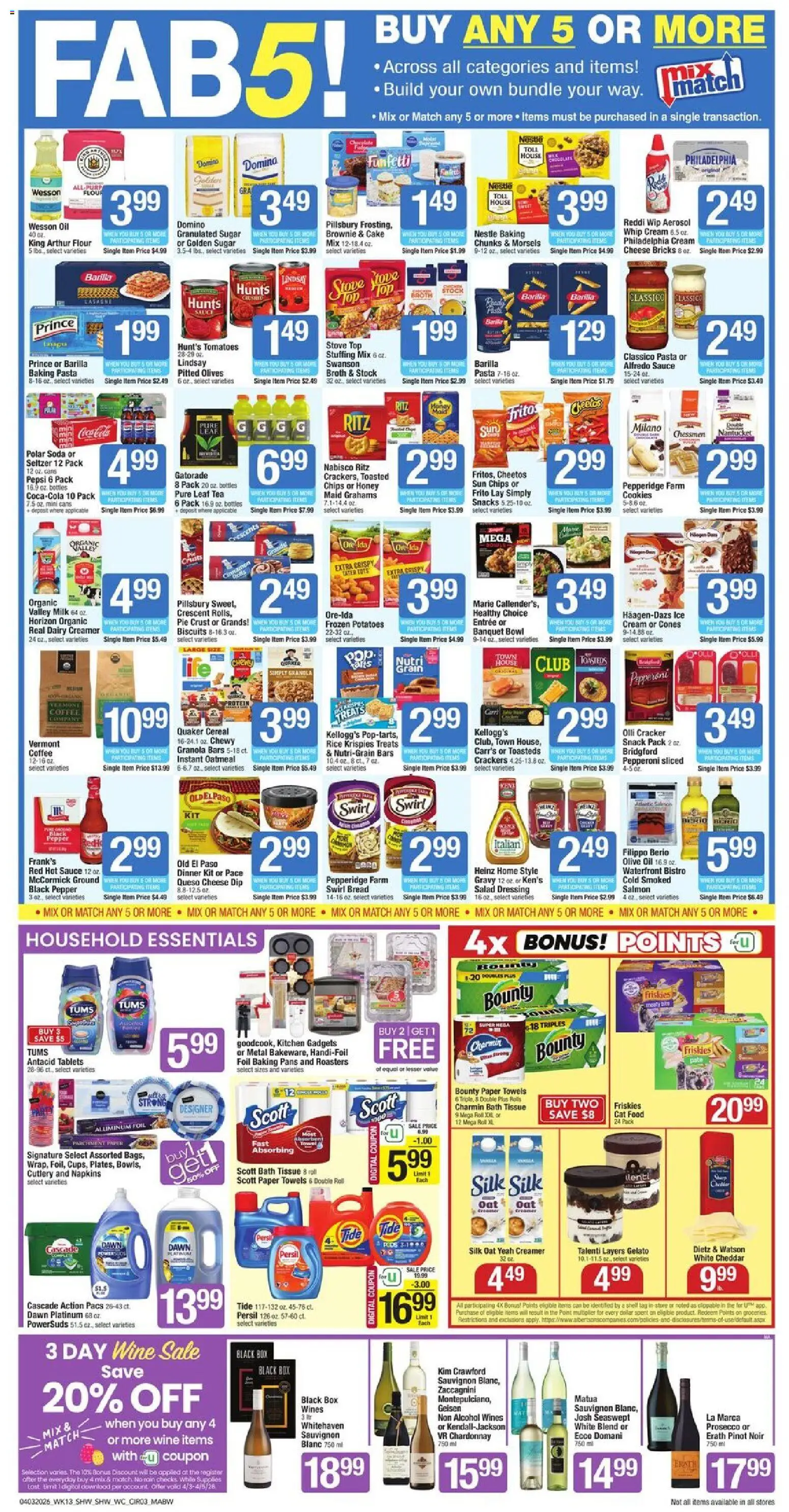 Shaw's Weekly Ad - MA - valid from 03.04.2026 | Page: 3 | Products: Box, Chips, Sauce, Stove