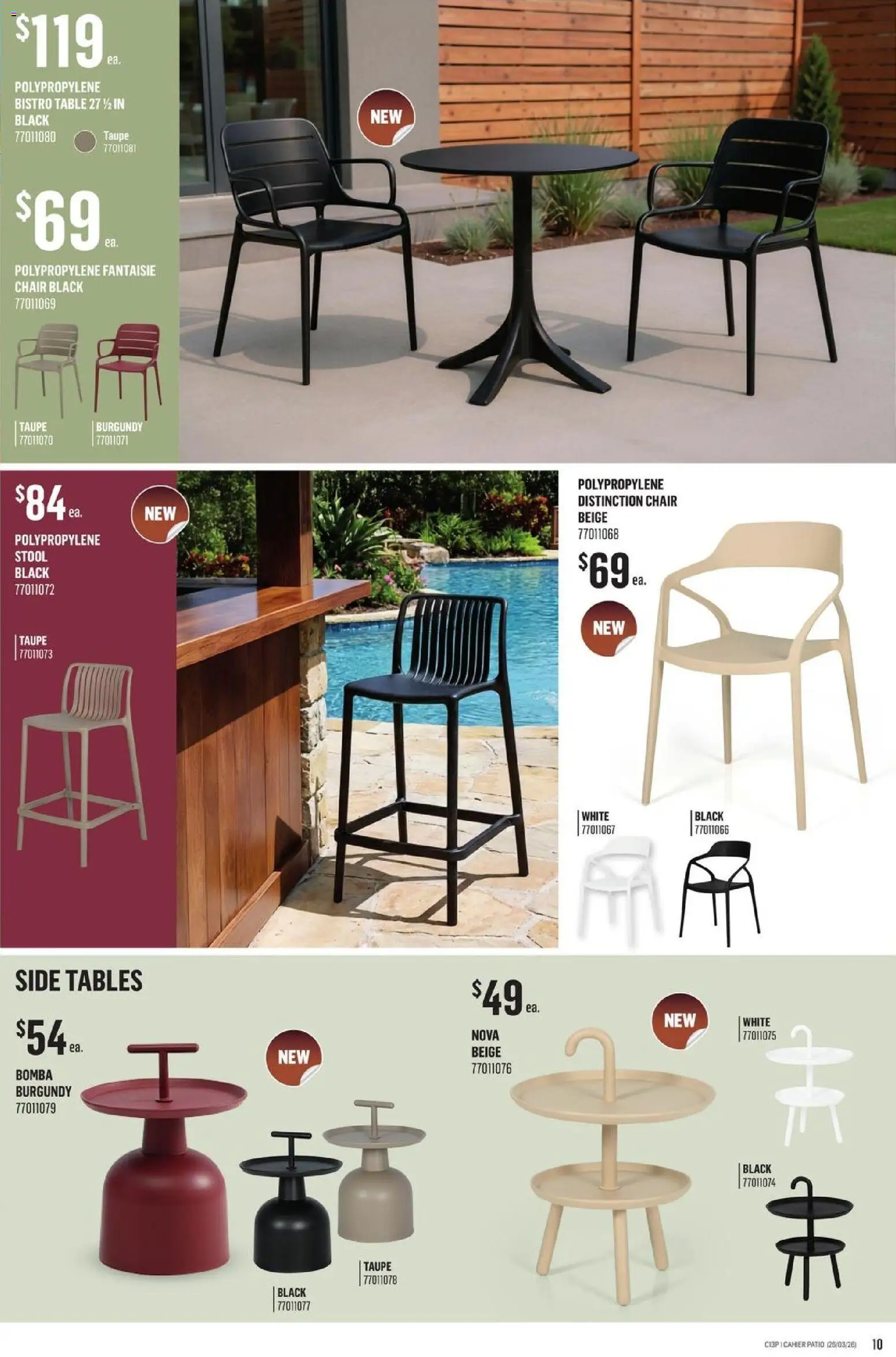 Canac flyer valid from 26.03.2026 | Page: 10 | Products: Table, Chair