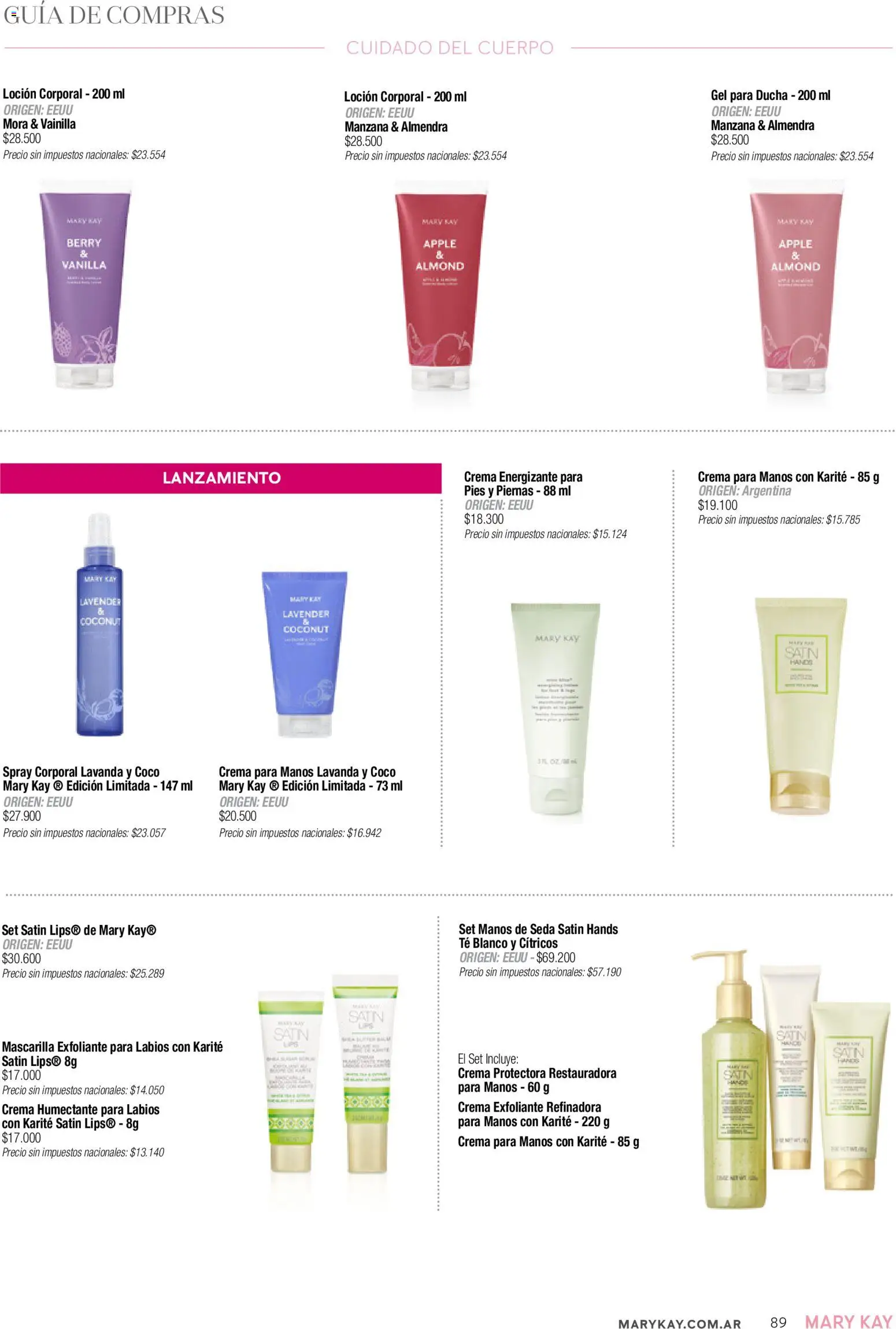 Mary Kay catálogo │ válido desde el 01.02.2026 | Página: 89 | Productos: Ducha, Manzana, Té, Crema