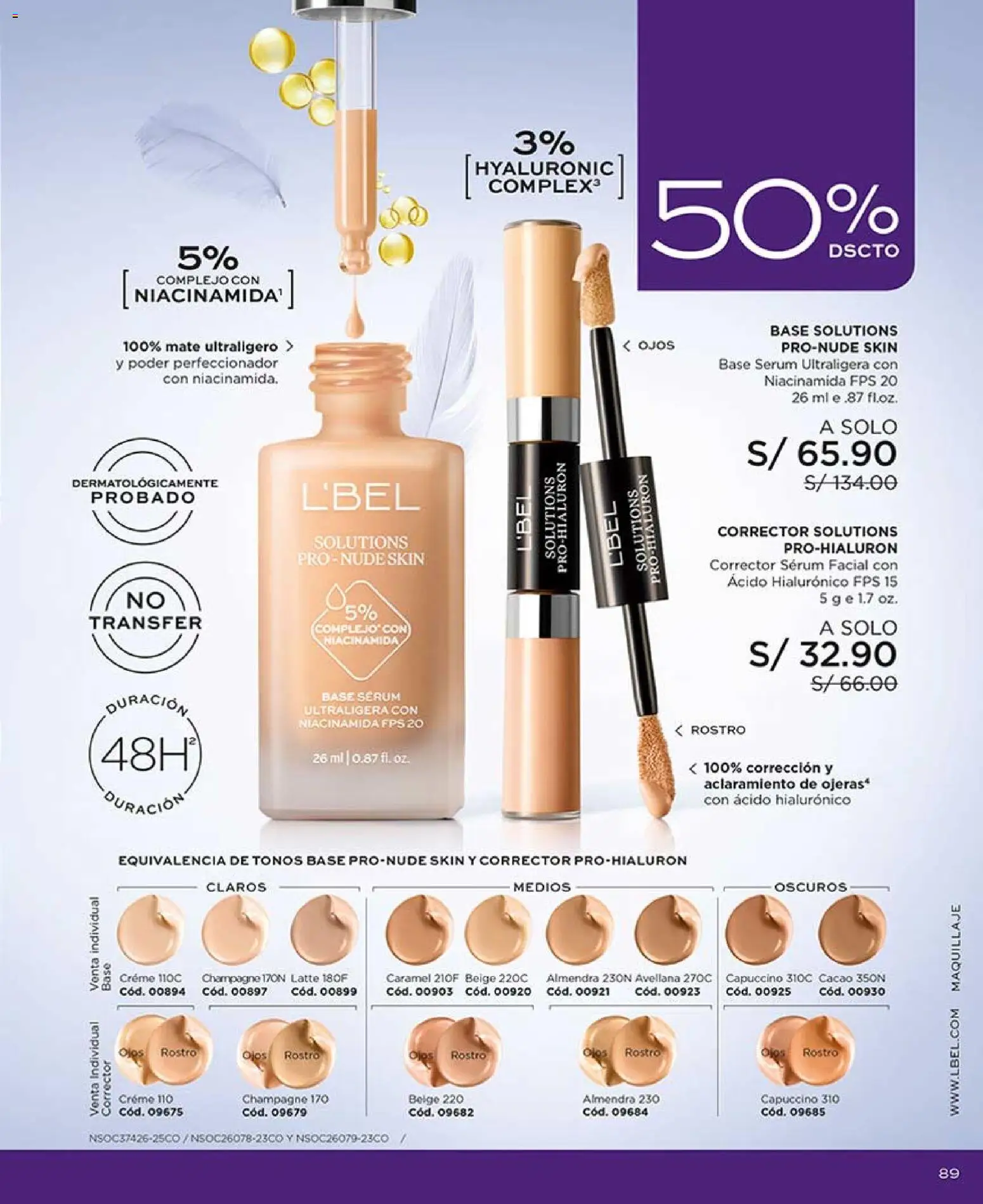 Catálogo L'Bel válido desde 04.04.2026 | Página: 89 | Productos: Maquillaje, Corrector