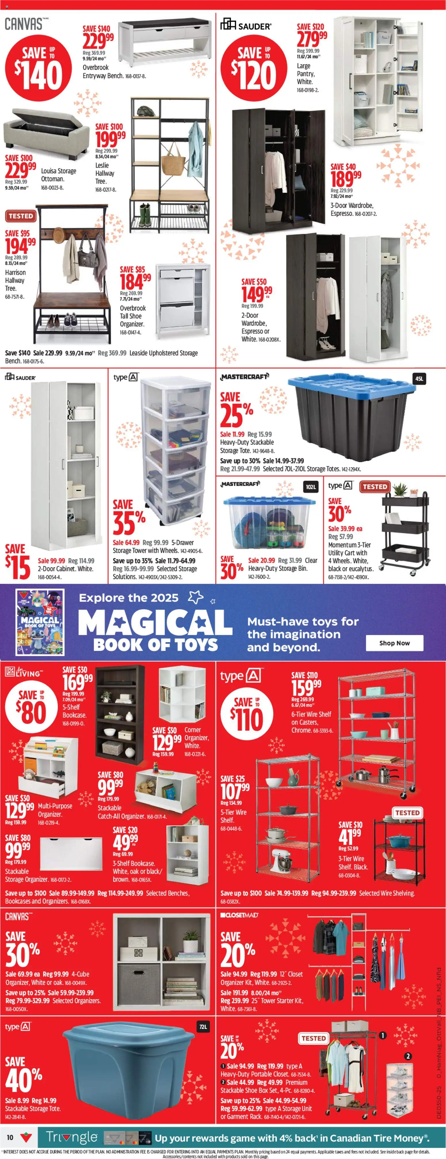 Canadian Tire flyer valid from 04.12.2025 | Page: 12 | Products: Game, Shelf, Box