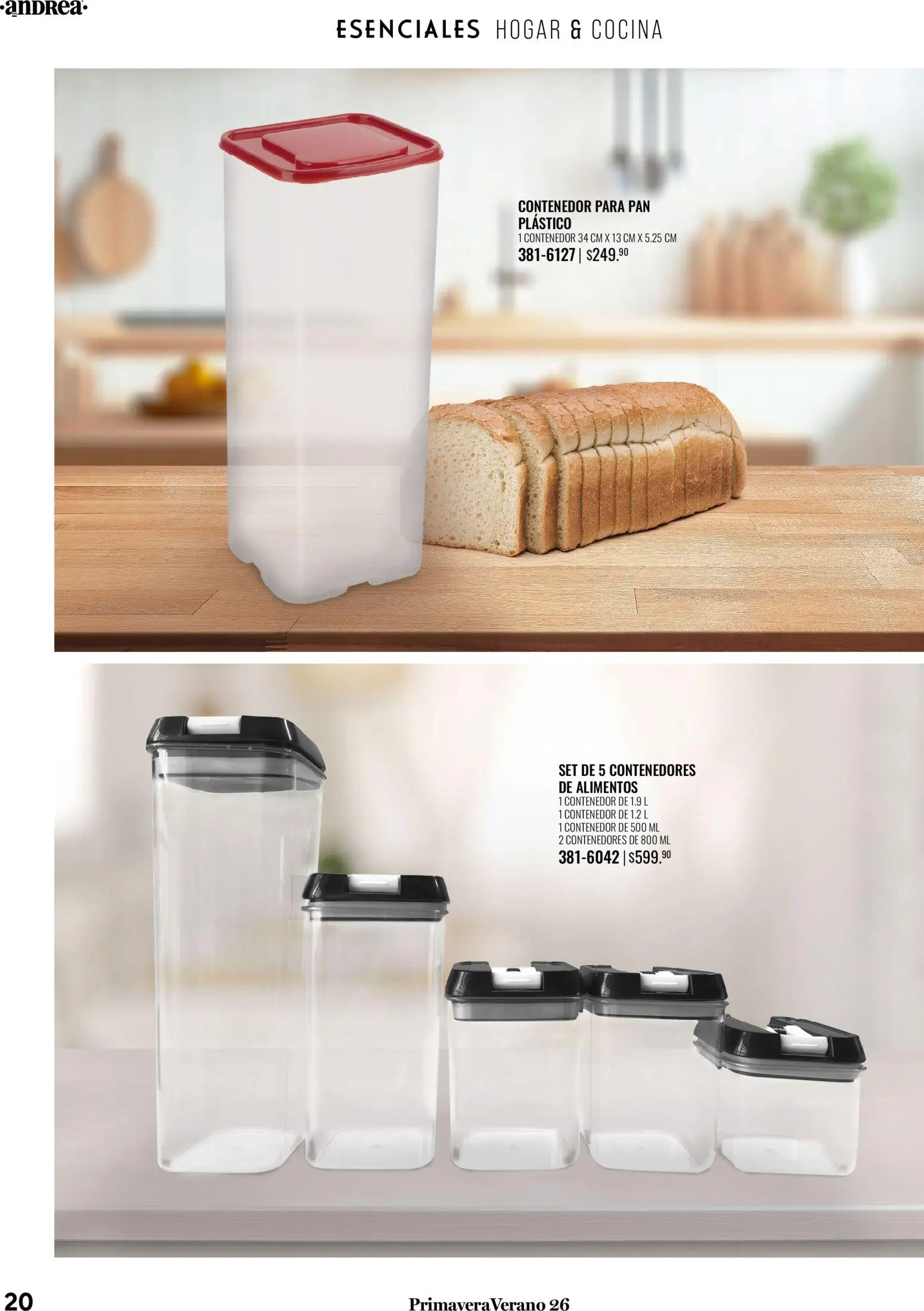 Nuevas ofertas de Andrea válidas en toda la República Mexicana desde el 25.01.2026. ¡Encuentra las mejores ofertas en Andrea catálogo Tu hogar esta primavera! | Página: 20
