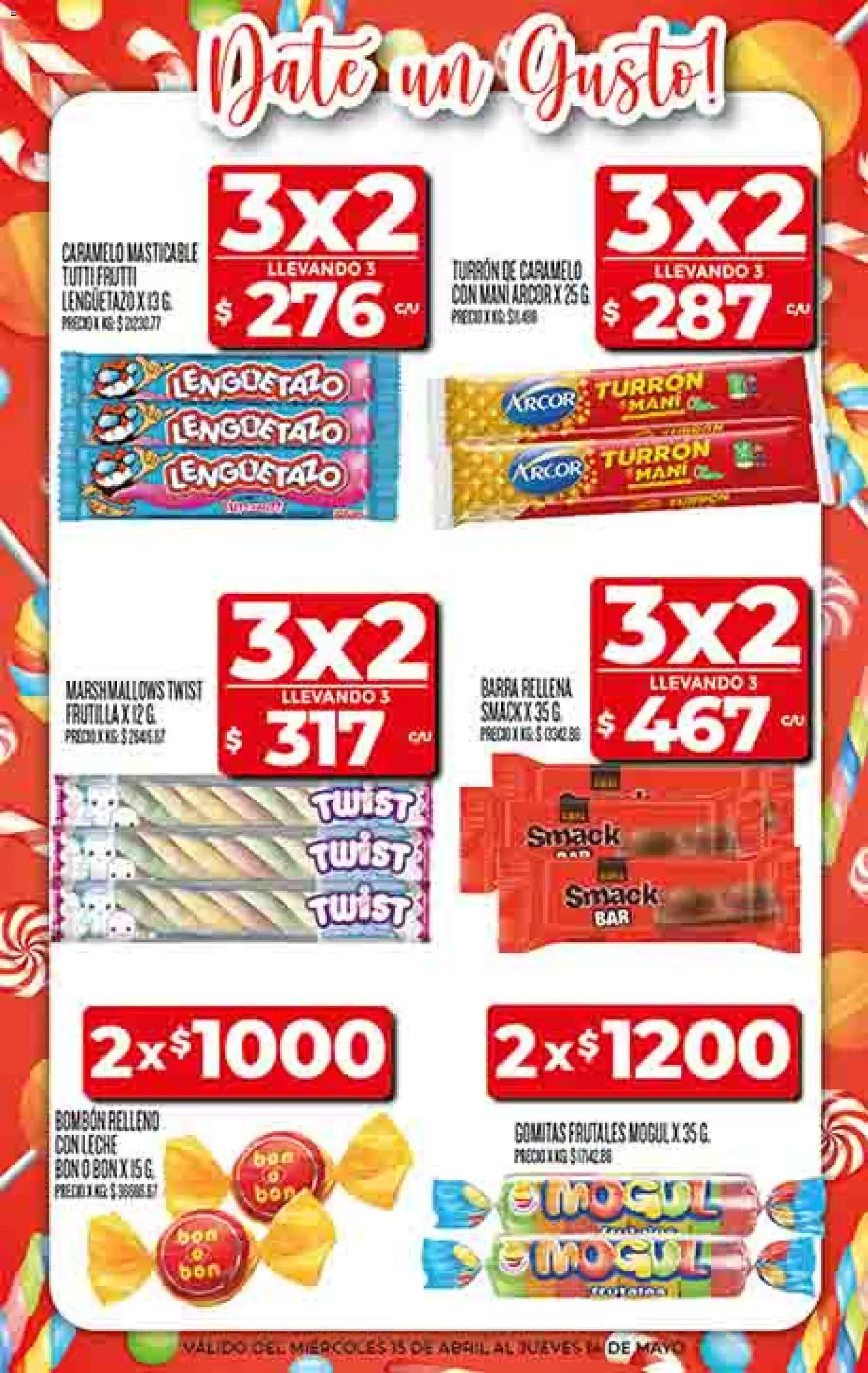 Supermercado DIA Ofertas │ válido desde el 22.04.2026 | Página: 19 | Productos: Gomitas, Mani, Leche, Turrón