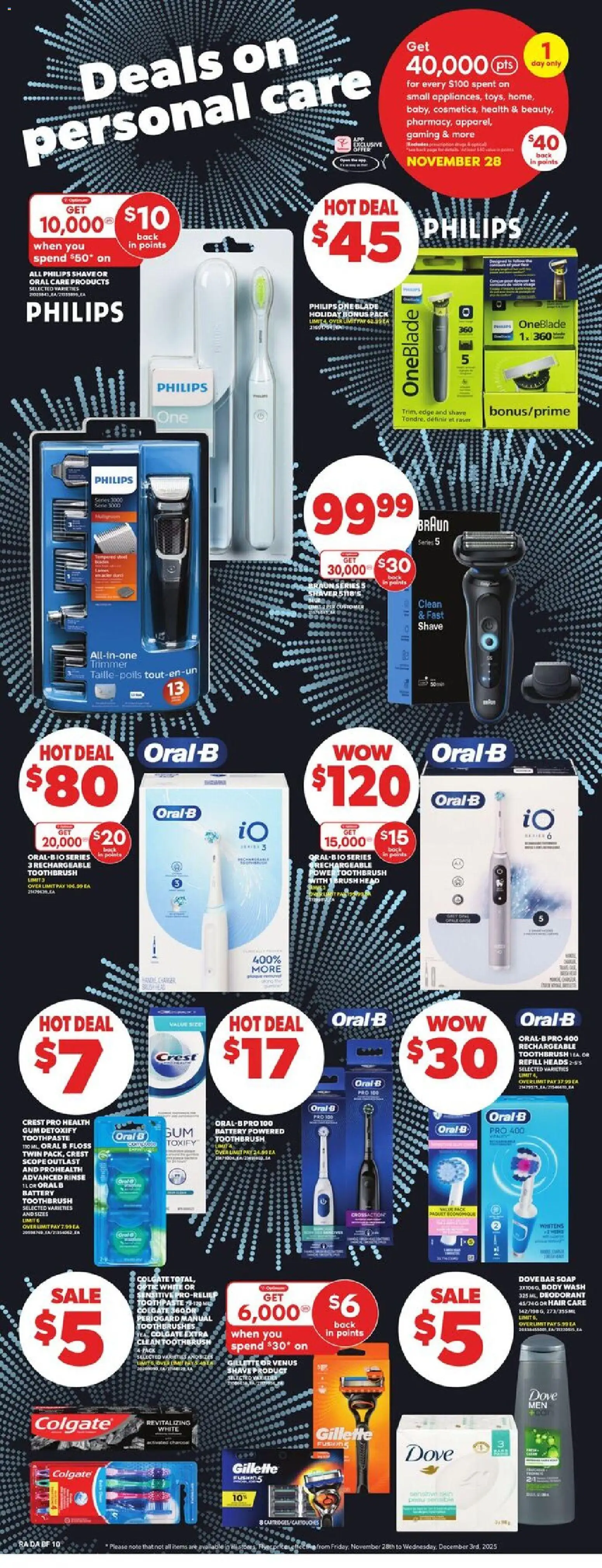 Atlantic Superstore flyer valid from 27.11.2025 | Page: 41 | Products: Tea, Shaver, Brush, Body wash