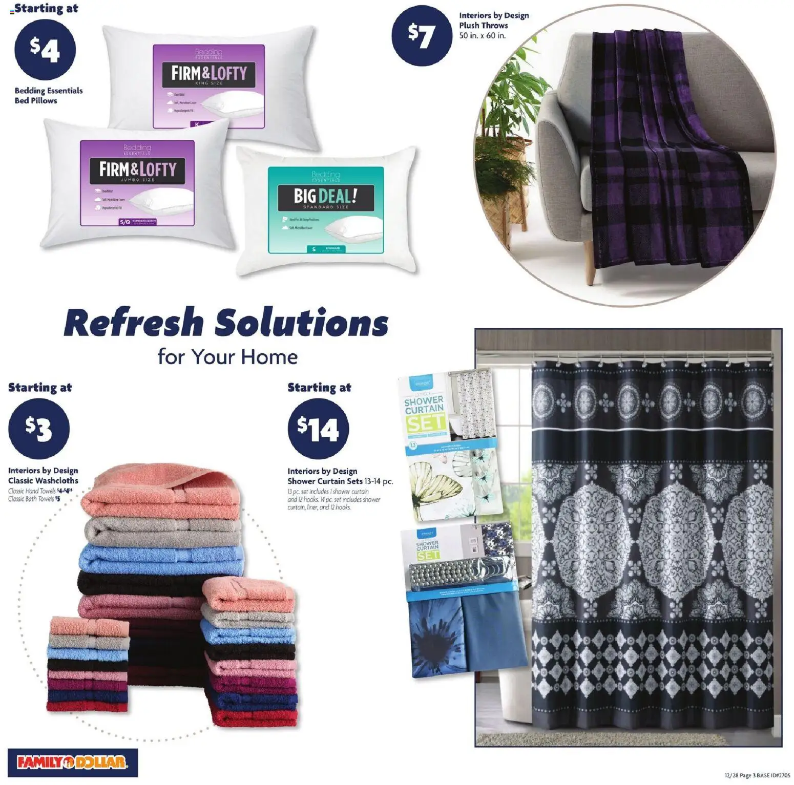 Family Dollar Current Ad - TX - valid from 28.12.2025 | Page: 6 | Products: Bed, Bath, Shower