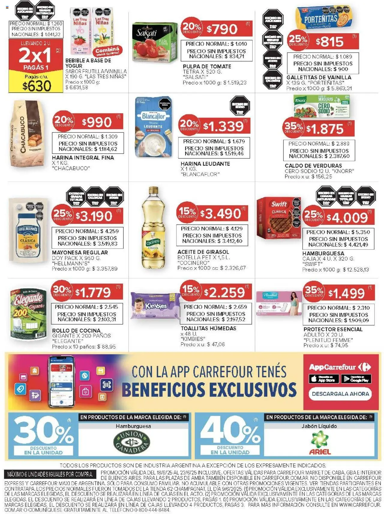 Carrefour Market catálogo │ válido desde el 18.06.2025 | Página: 12 | Productos: Botella, Cocina, Jabón líquido, Tomate
