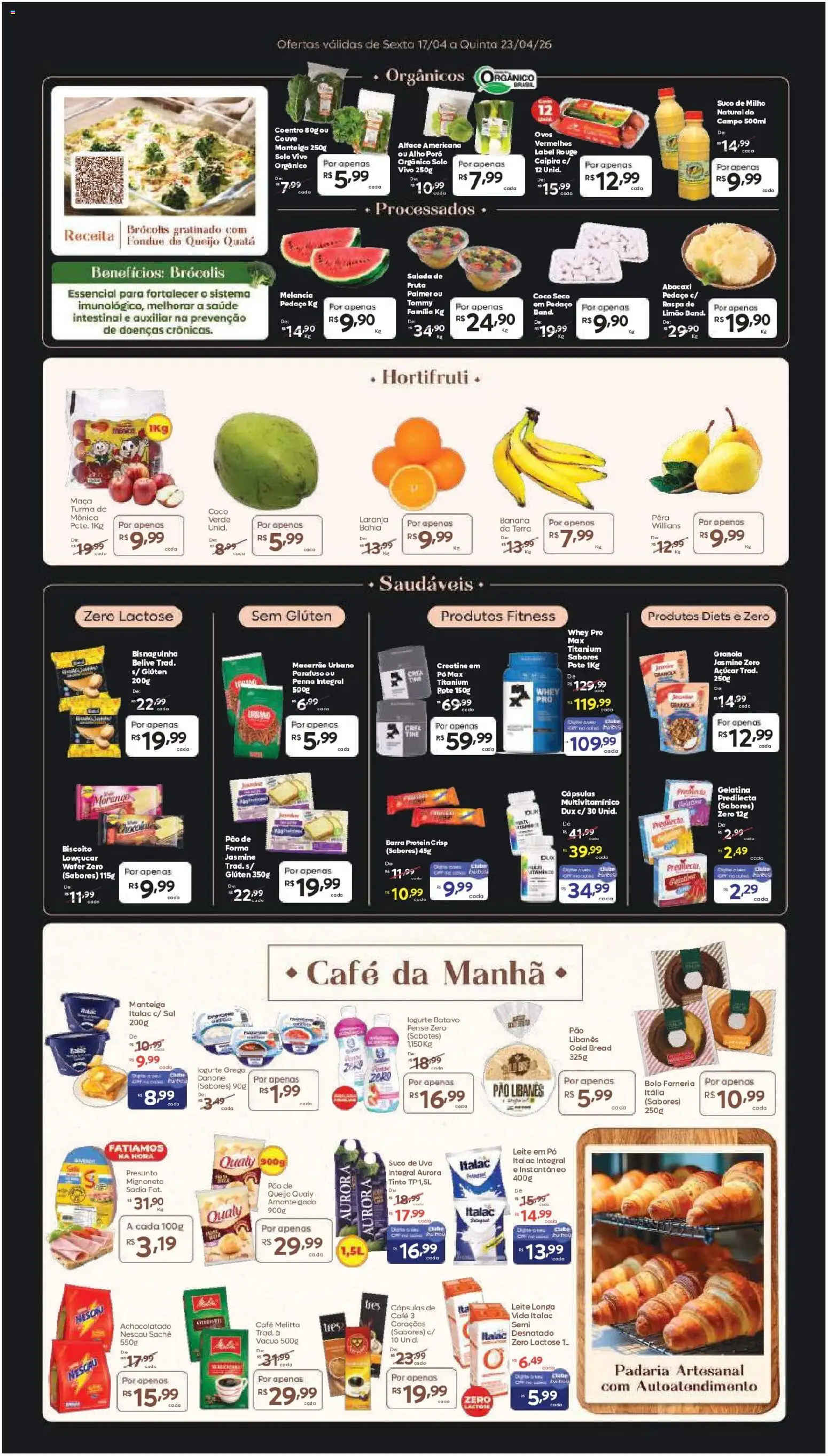 Barbosa Supermercados Folheto - válido de 17.04.2026 | Página: 2 | Produtos: Presunto, Macarrão, Sal, Leite em pó