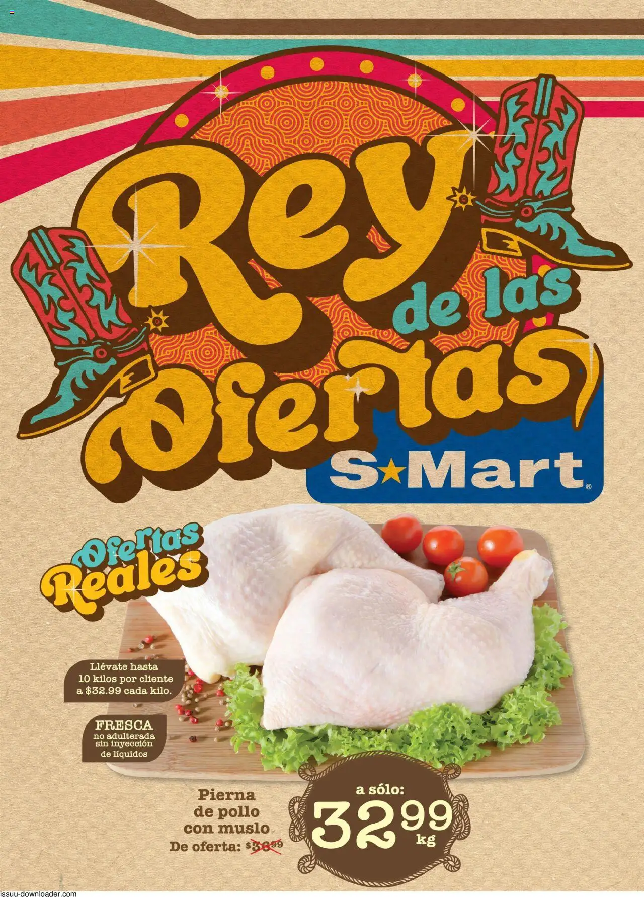 Nuevas ofertas de S-Mart válidas en toda la República Mexicana desde el 18.07.2025. ¡Encuentra las mejores ofertas en S-Mart - Folleto de Feria - Nuevo Laredo! | Página: 1 | Productos: Pollo
