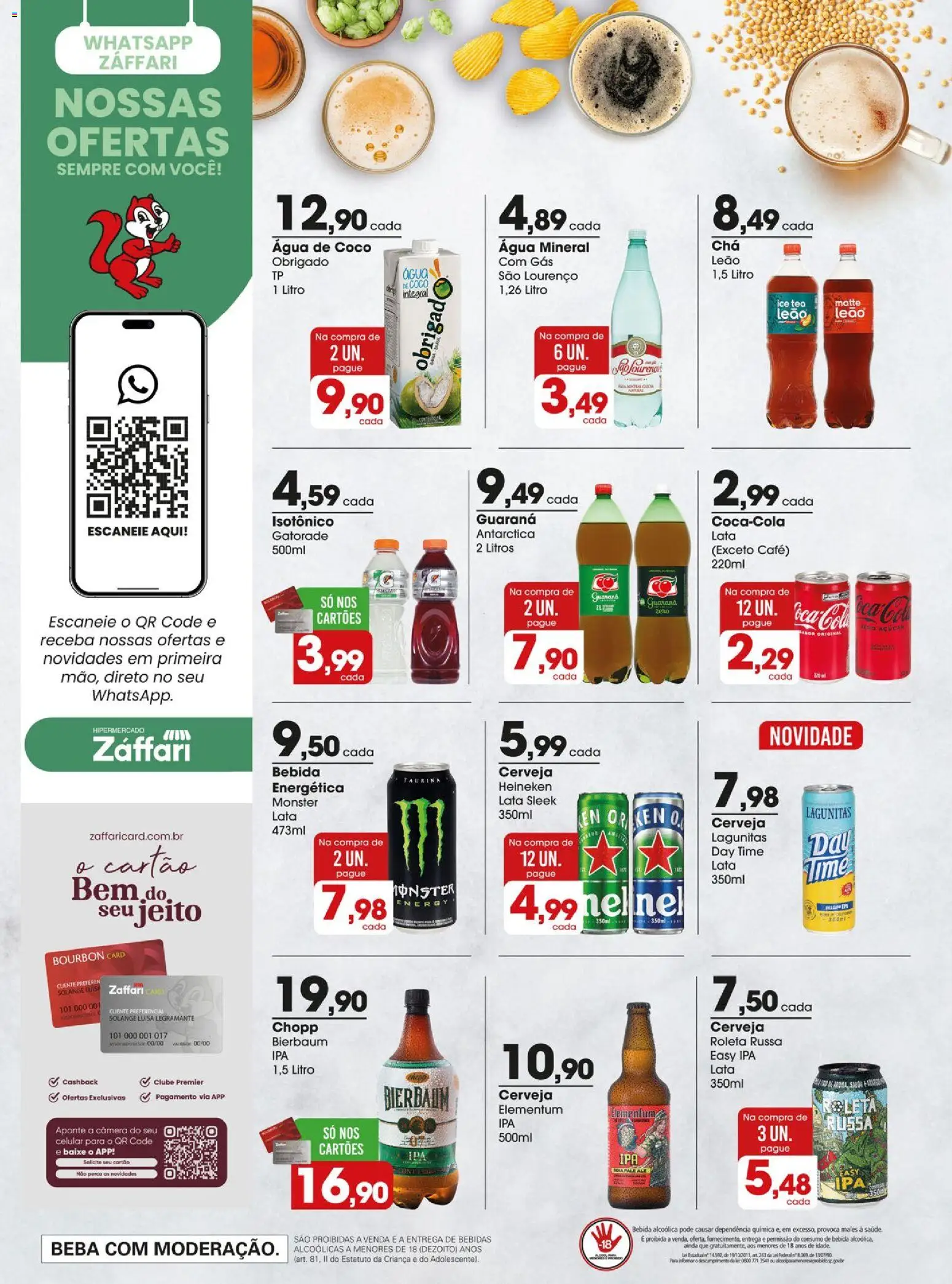 Zaffari Folheto - válido de 03.03.2026 | Página: 18 | Produtos: Guaraná, Ice tea, Gatorade, Isotônico