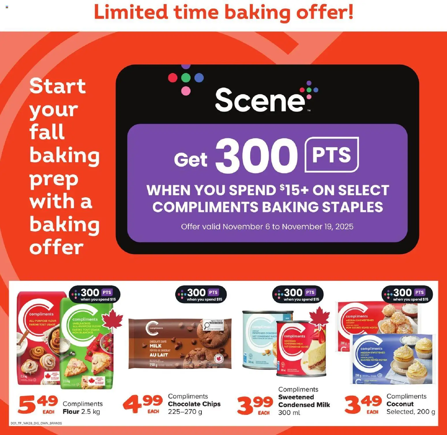 Thrifty Foods flyer valid from 06.11.2025 | Page: 13 | Products: Chips, Milk, Chocolate