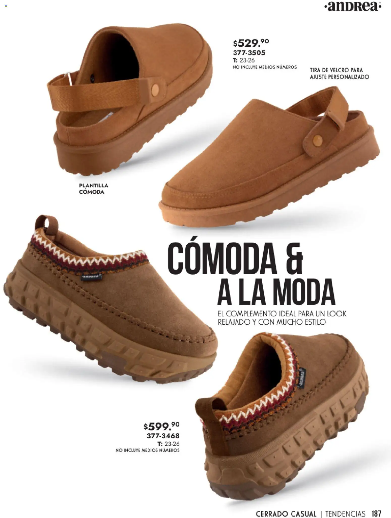 Nuevas ofertas de Andrea válidas en toda la República Mexicana desde el 25.01.2026. ¡Encuentra las mejores ofertas en Andrea catálogo Calzado Dama! | Página: 187