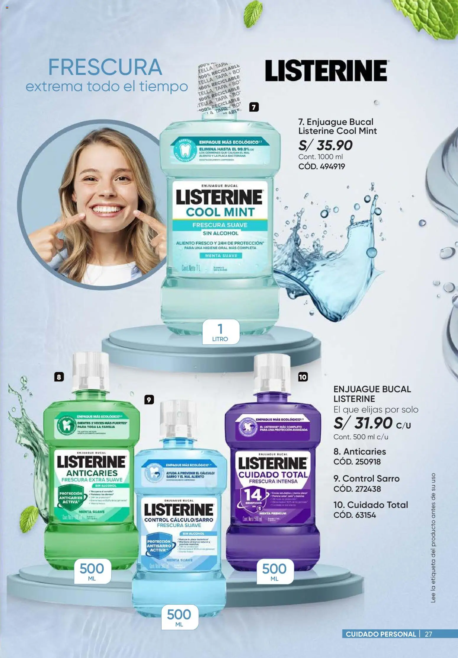 Catálogo Azzorti válido desde 15.12.2025 | Página: 27 | Productos: Enjuague bucal, Empaque