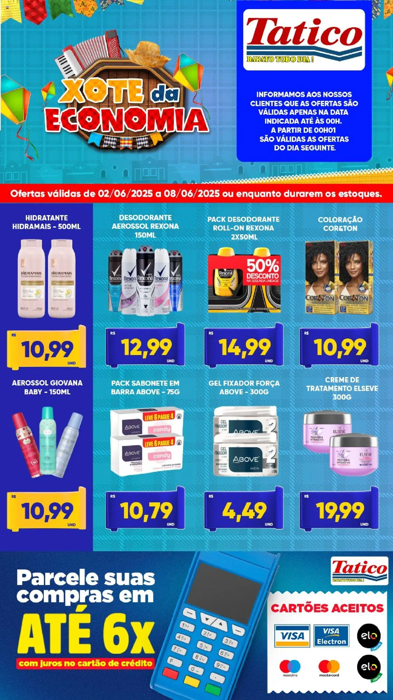 Tatico Folheto - válido de 02.06.2025 | Página: 6 | Produtos: Desodorante, Creme, Rexona, Fixador