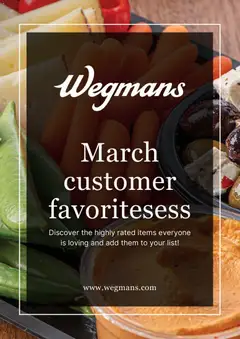 Preview of Wegmans weekly ads valid from 01.03.2026