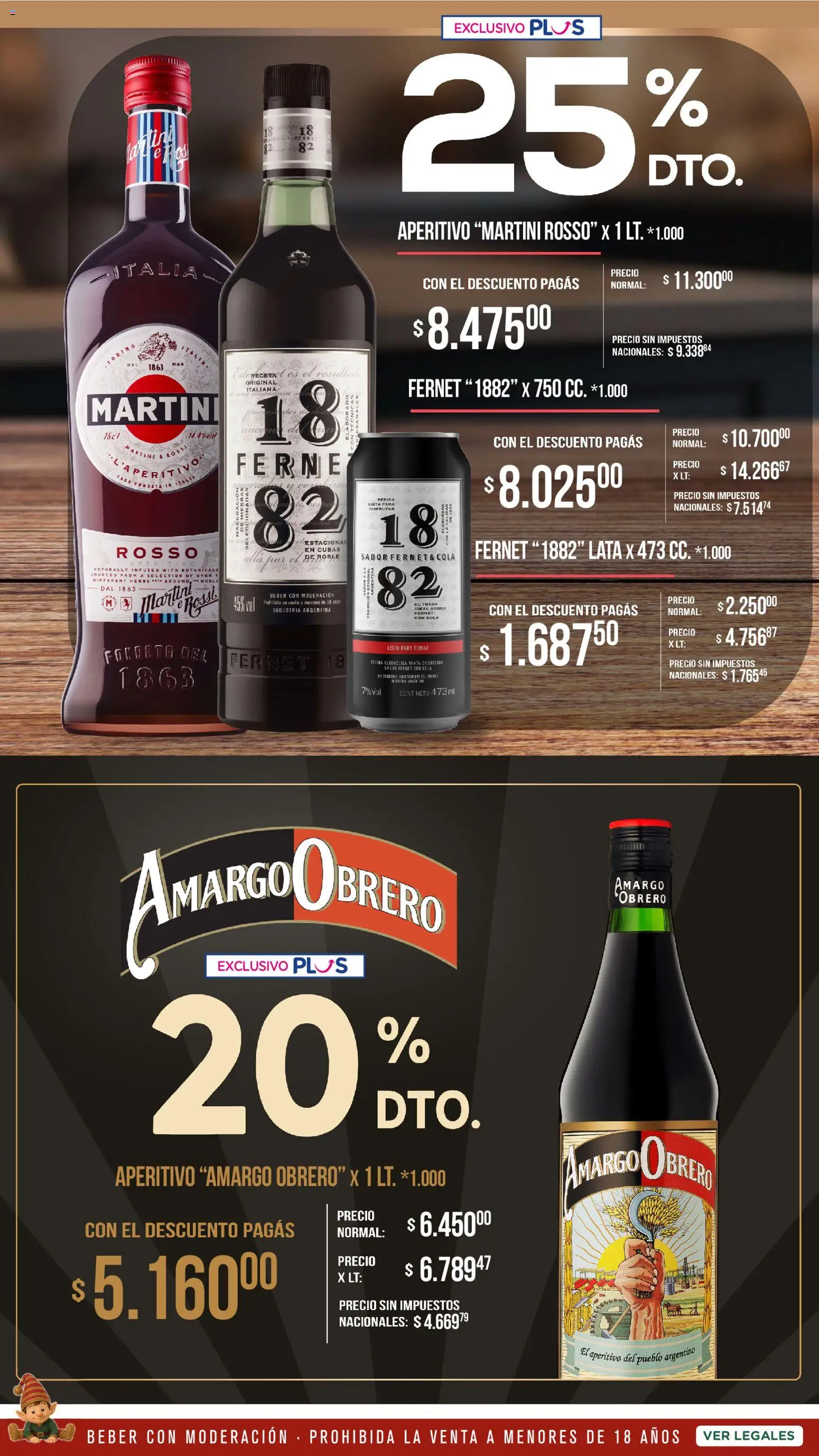 La Anonima Bebidas Fiestas │ válido desde el 11.12.2025 | Página: 7 | Productos: Fernet