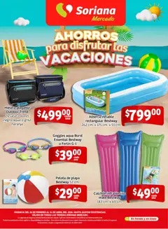 Vista previa de Soriana - Ahorros para disfrutar las vacaciones Mercado Nacional, nuevo folleto de la tienda, válido en México a partir del 26.02.2026