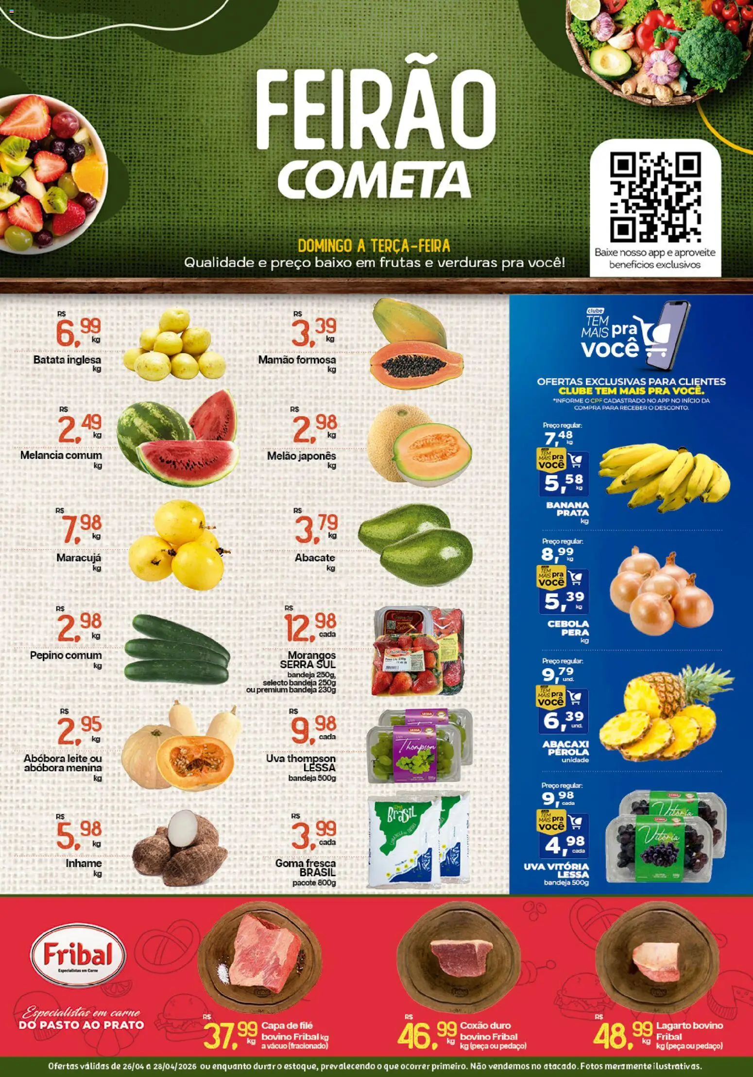 Cometa Supermercados Folheto - válido de 26.04.2026 | Página: 1