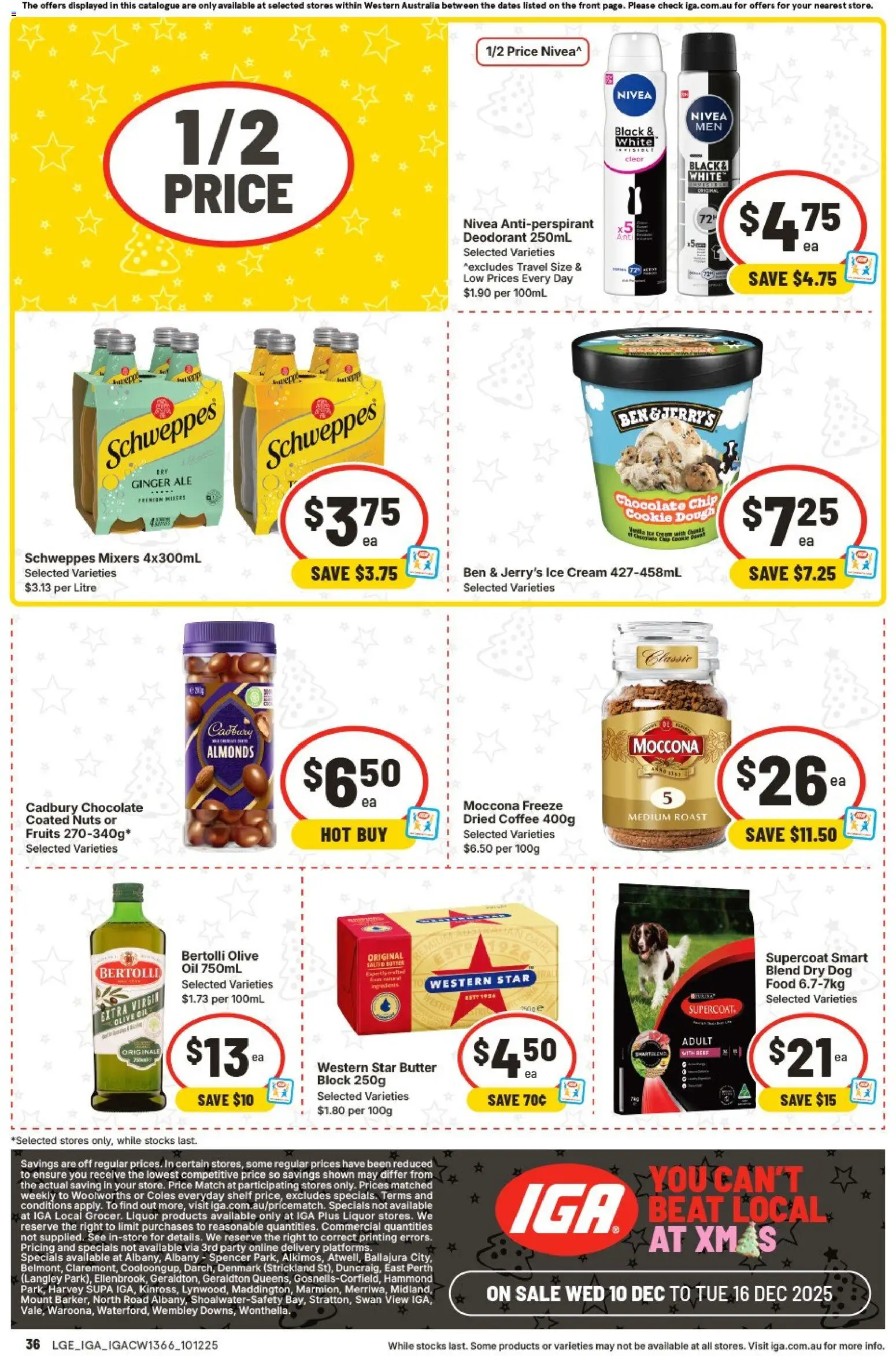 IGA catalogue - valid from 10.12.2025 | Page: 40 | Products: Shelf, Antiperspirant, Ice cream, Moccona