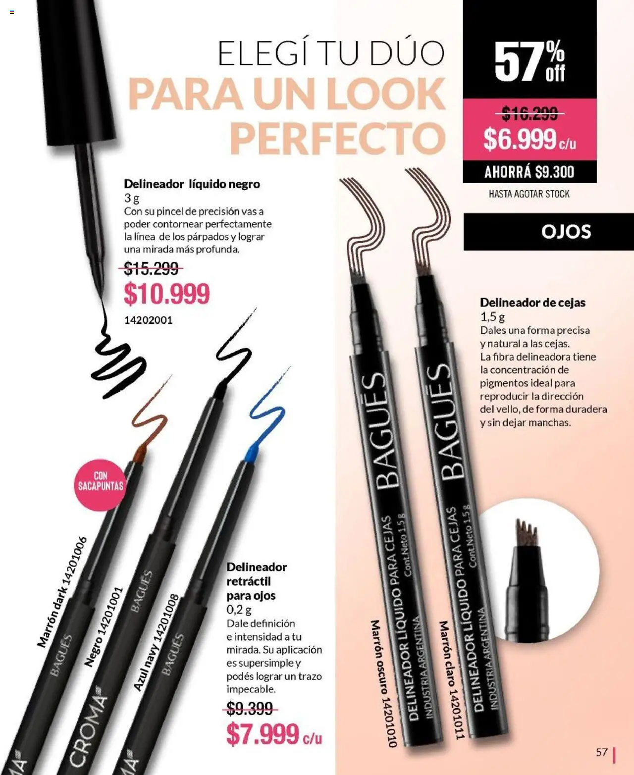Bagués catálogo │ válido desde el 01.06.2025 | Página: 57 | Productos: Sacapuntas, Pincel, Delineador