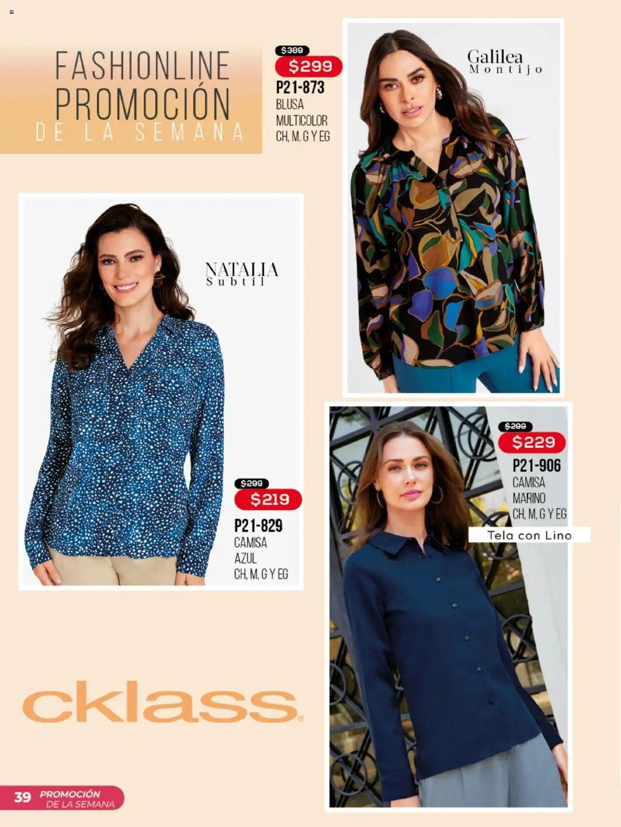 Nuevas ofertas de Cklass válidas en toda la República Mexicana desde el 15.09.2025. ¡Encuentra las mejores ofertas en Cklass - Catálogo Promo Semanal! | Página: 40 | Productos: Blusa, Camisa