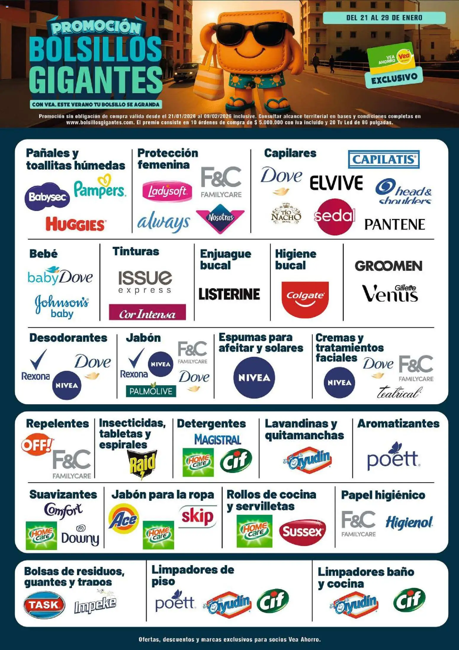 Vea - Folleto Nacional Vea Bolsillos Gigantes │ válido desde el 21.01.2026 | Página: 11 | Productos: Papel higiénico, Servilletas, Toallitas húmedas, Guantes