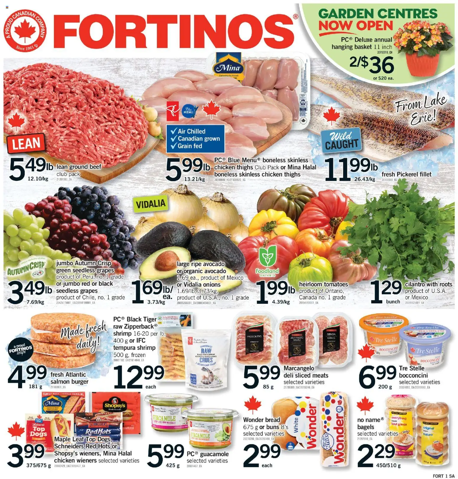 Fortinos flyer valid from 30.04.2026 | Page: 1 | Products: Beef, Bread, Chicken, Tomatoes