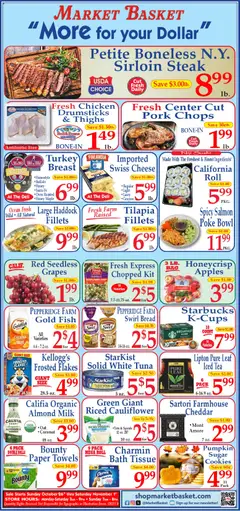 Preview of Market Basket weekly ads valid from 26.10.2025