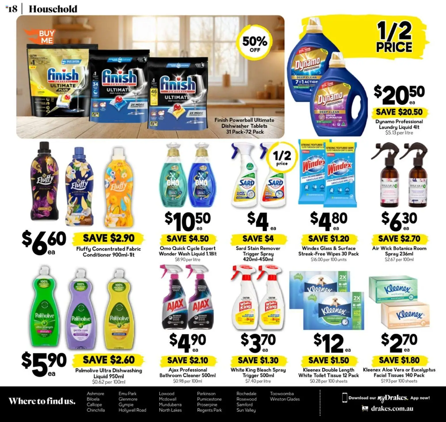 Drakes catalogue - valid from 29.10.2025 | Page: 18 | Products: Toilet, Dishwasher tablets, Laundry, Bathroom