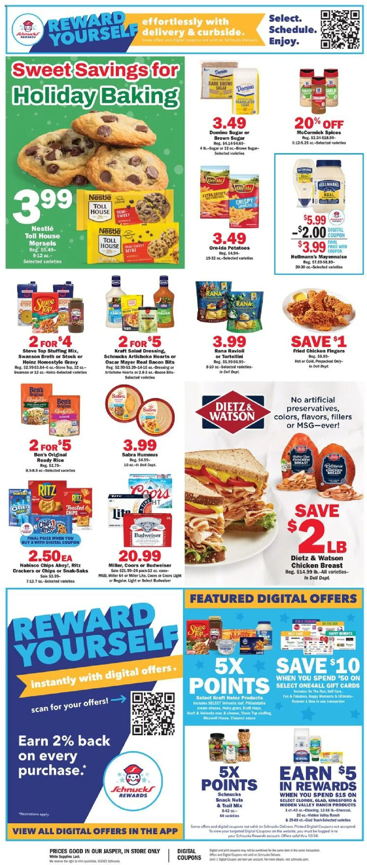 Schnucks Ad - valid from 17.12.2025 | Page: 2 | Products: Nuts, Cream, Sauce, Garlic