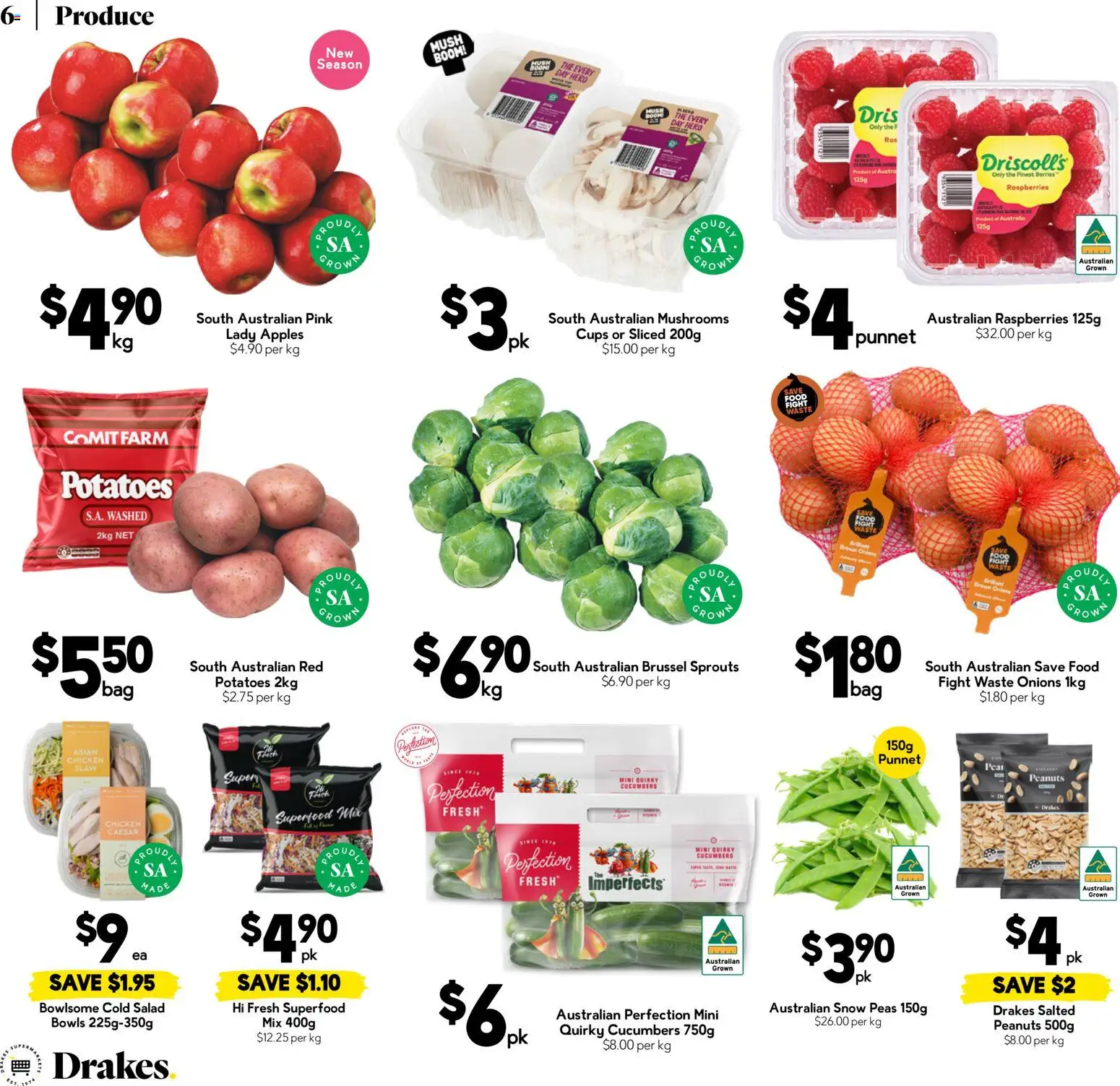 Drakes catalogue - valid from 29.04.2026 | Page: 6 | Products: Chicken, Apples, Mushrooms, Onions