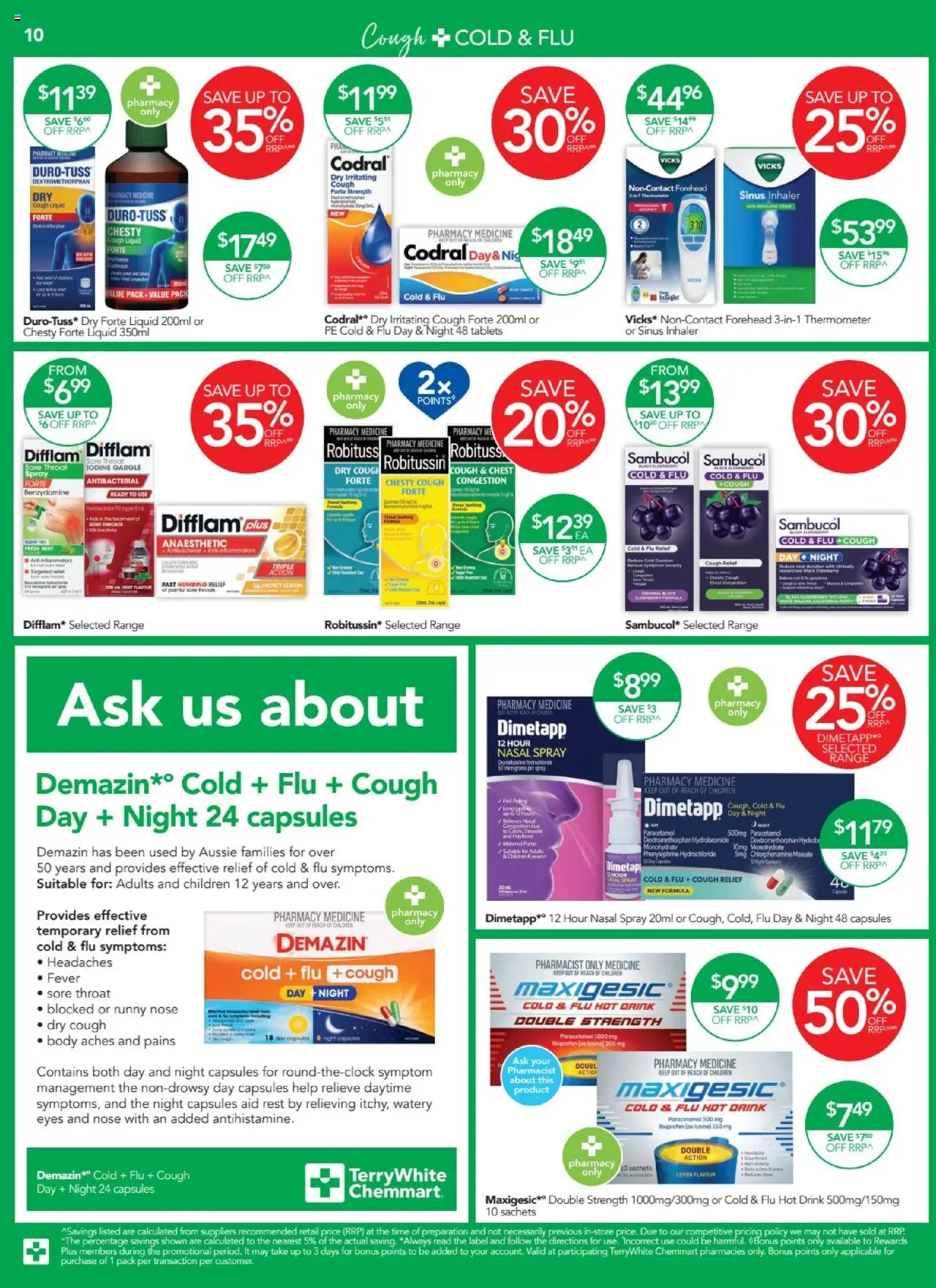 Terry White catalogue - valid from 21.08.2025 | Page: 14 | Products: Lemon, Nasal spray, Thermometer, Sinus