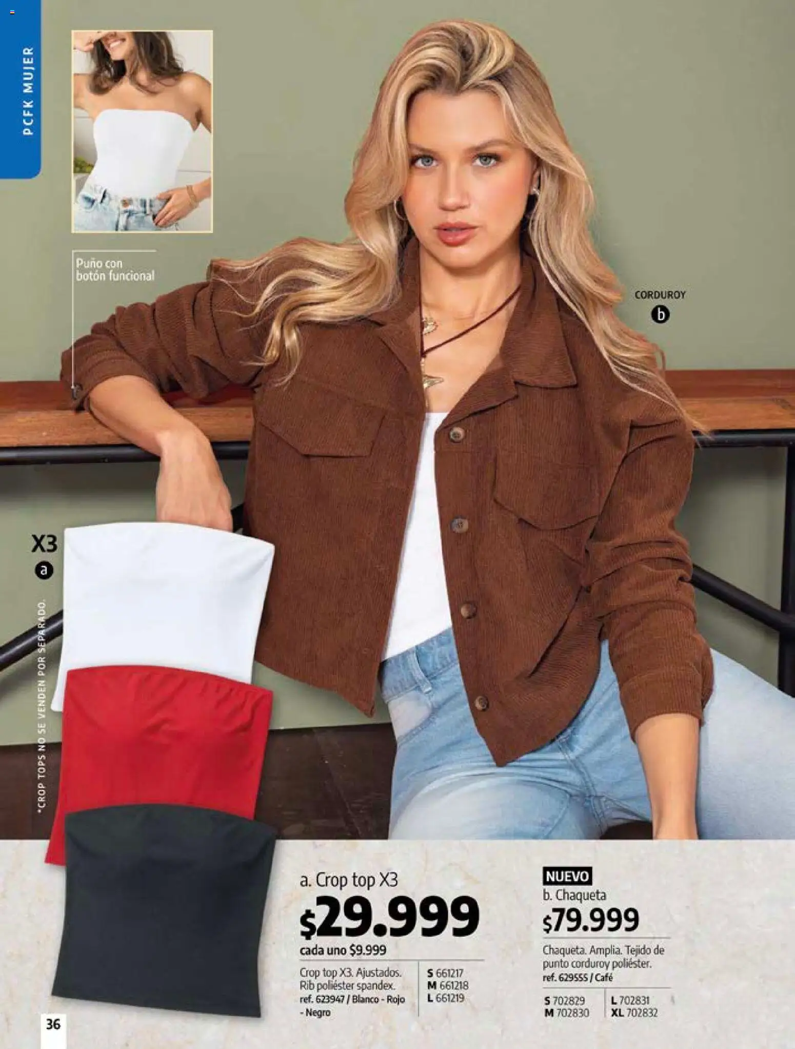Pacifika revista - valida desde el 24.04.2026 | Página: 36 | Productos: Top, Chaqueta, Café